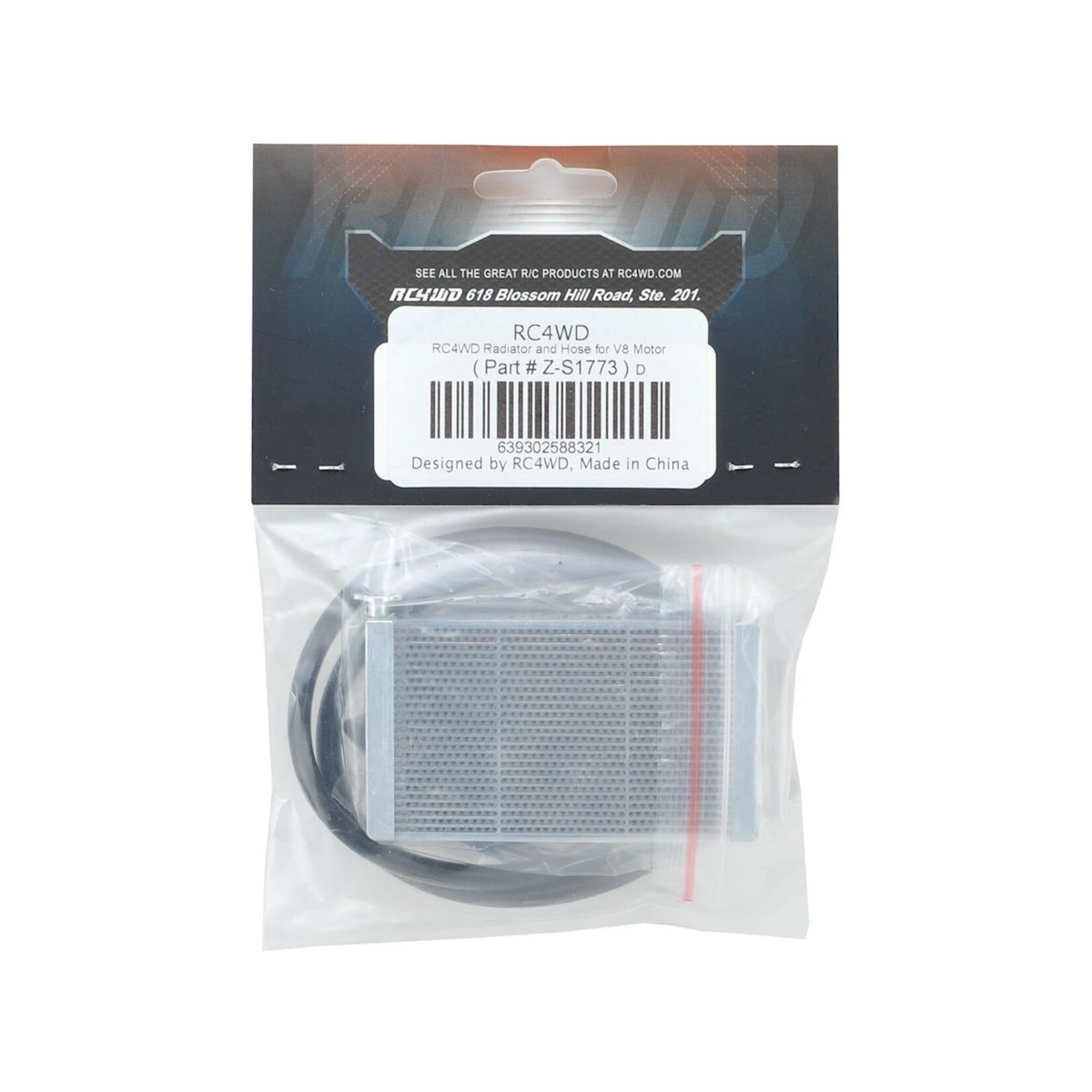 RC4WD #Z-S1773 RC4WD V8 Engine Radiator & Hose