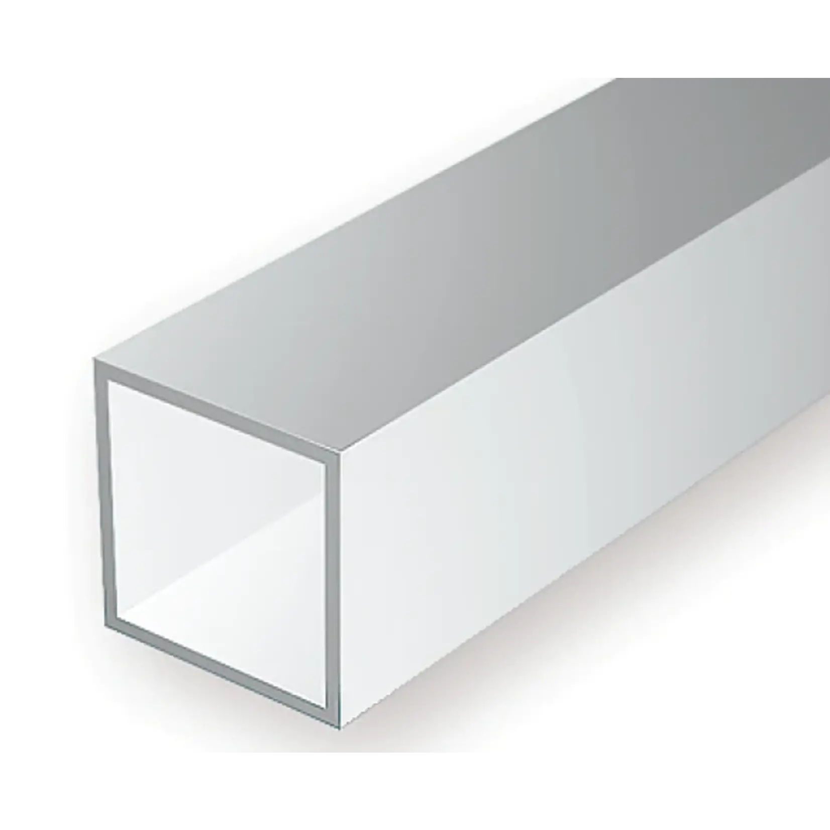 Evergreen Scale Models Evergreen 253 - .188" (4.8MM) OPAQUE WHITE POLYSTYRENE SQUARE TUBING