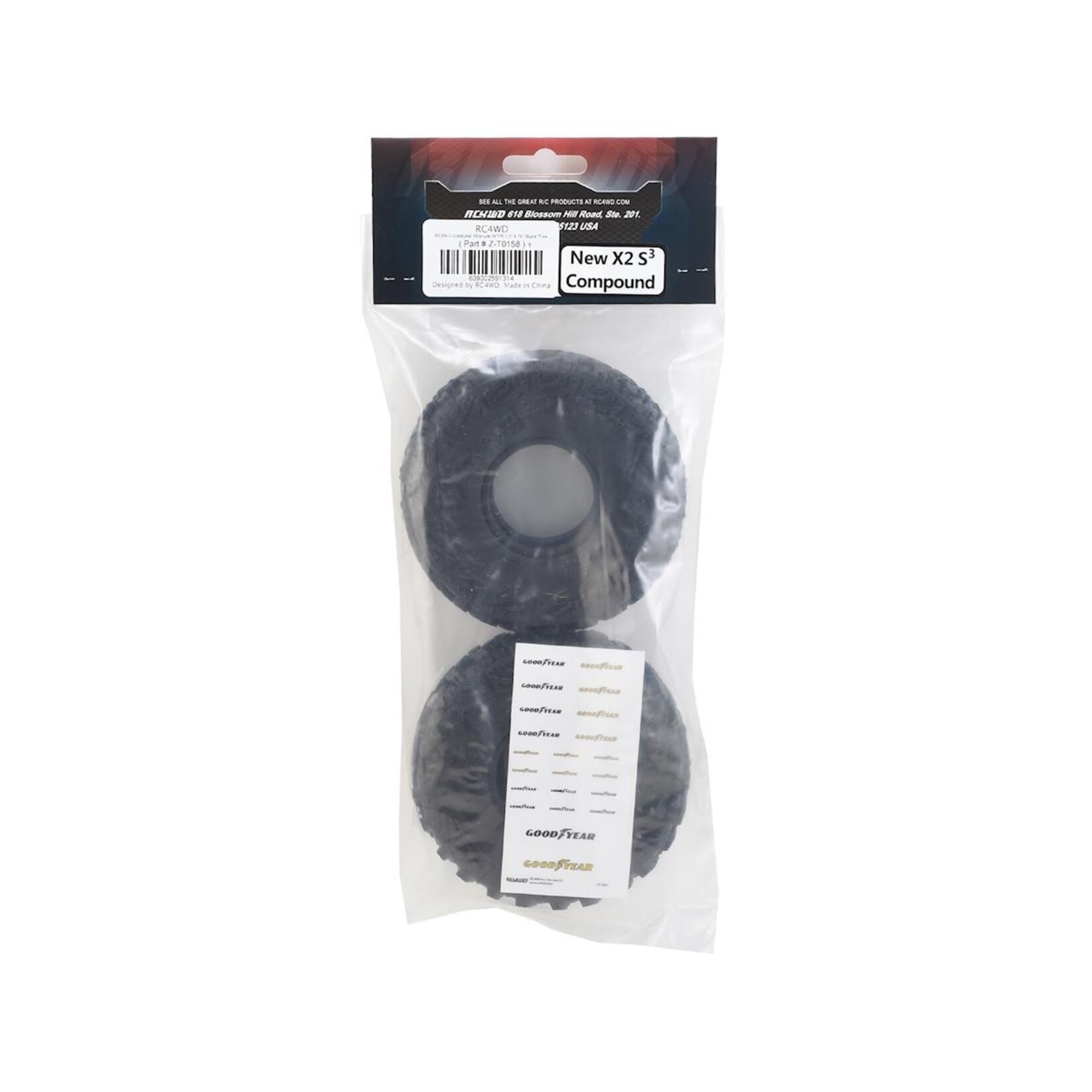 RC4WD #Z-T0158 RC4WD Goodyear Wrangler MT/R 1.9" 4.75" Scale Tires (2)