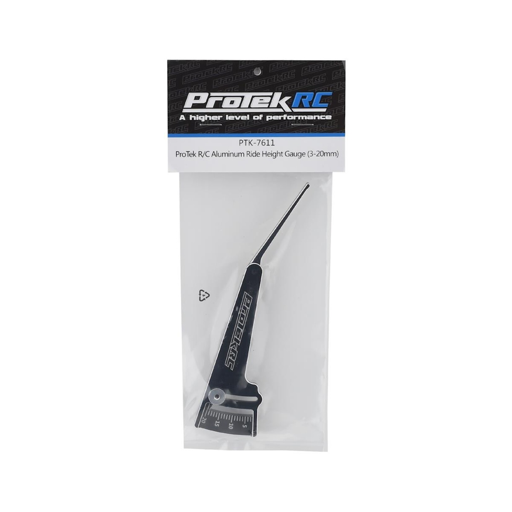 ProTek RC #PTK-7611 ProTek RC Aluminum Ride Height Gauge (3-20mm)