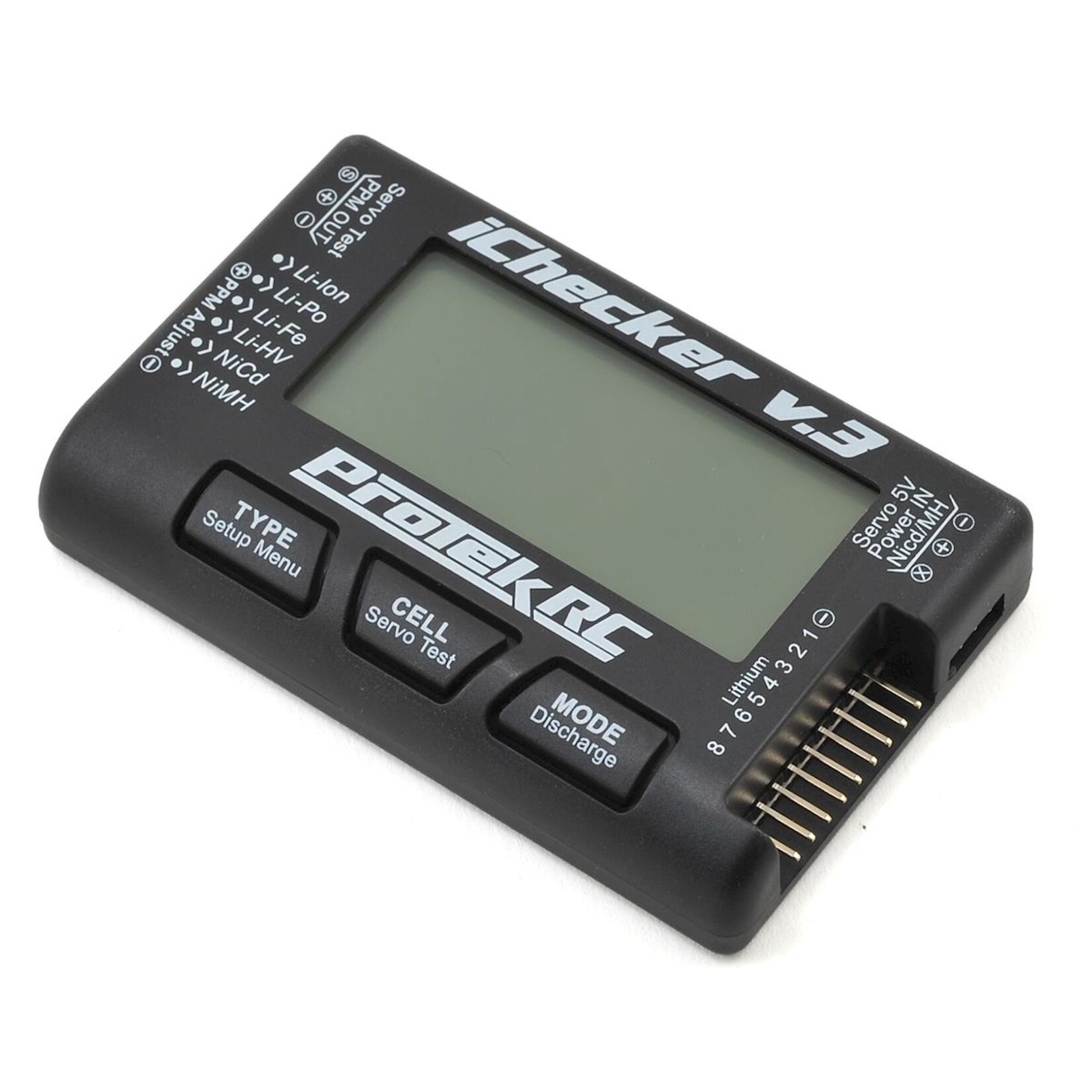 ProTek RC #PTK-211 ProTek RC "iChecker 3.0" LCD LiPo Battery Cell Checker (2-8S) w/Balance Discharging