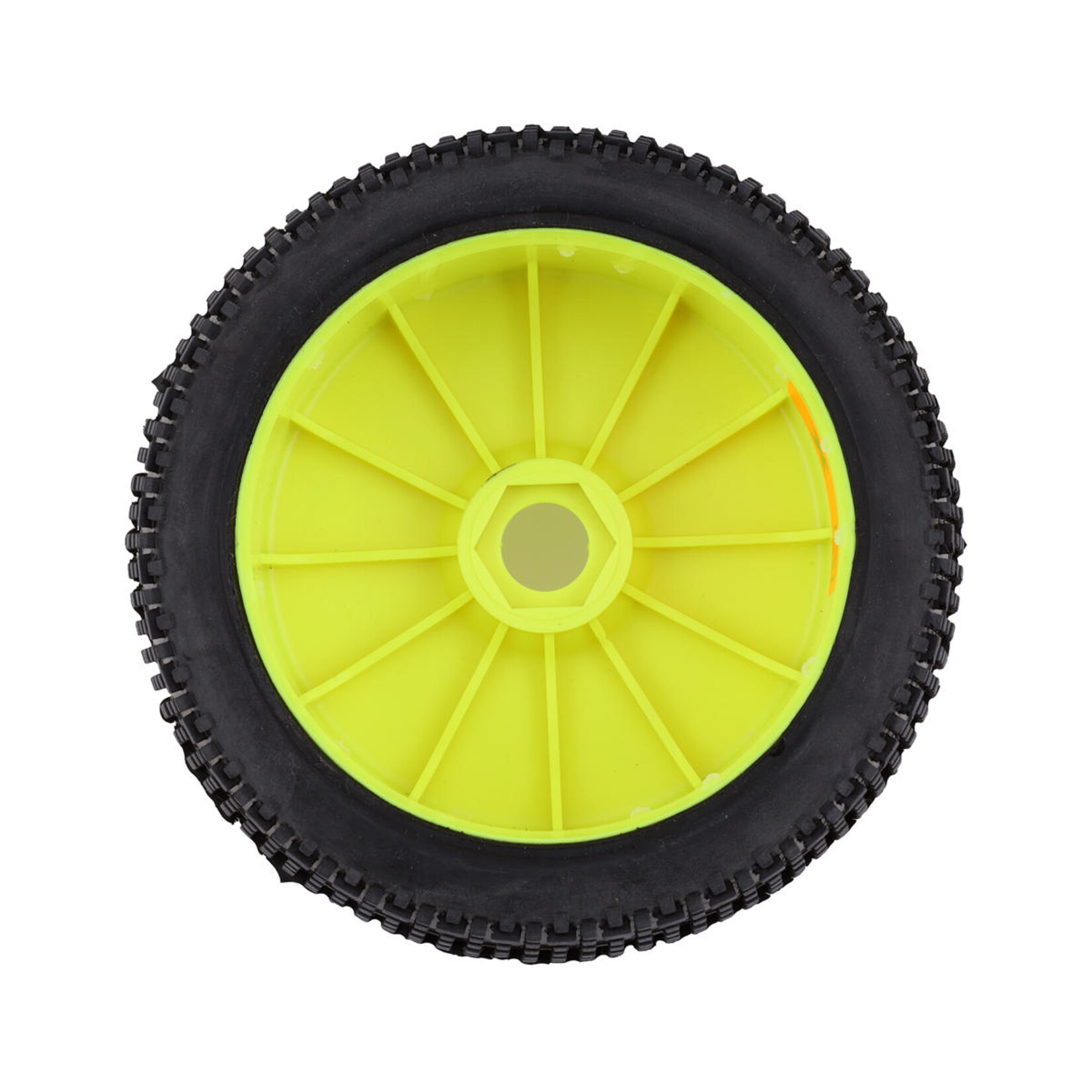 GRP #GBY11B  GRP Plus Pre-Mounted 1/8 Buggy Tires (2) (Yellow) (Medium)