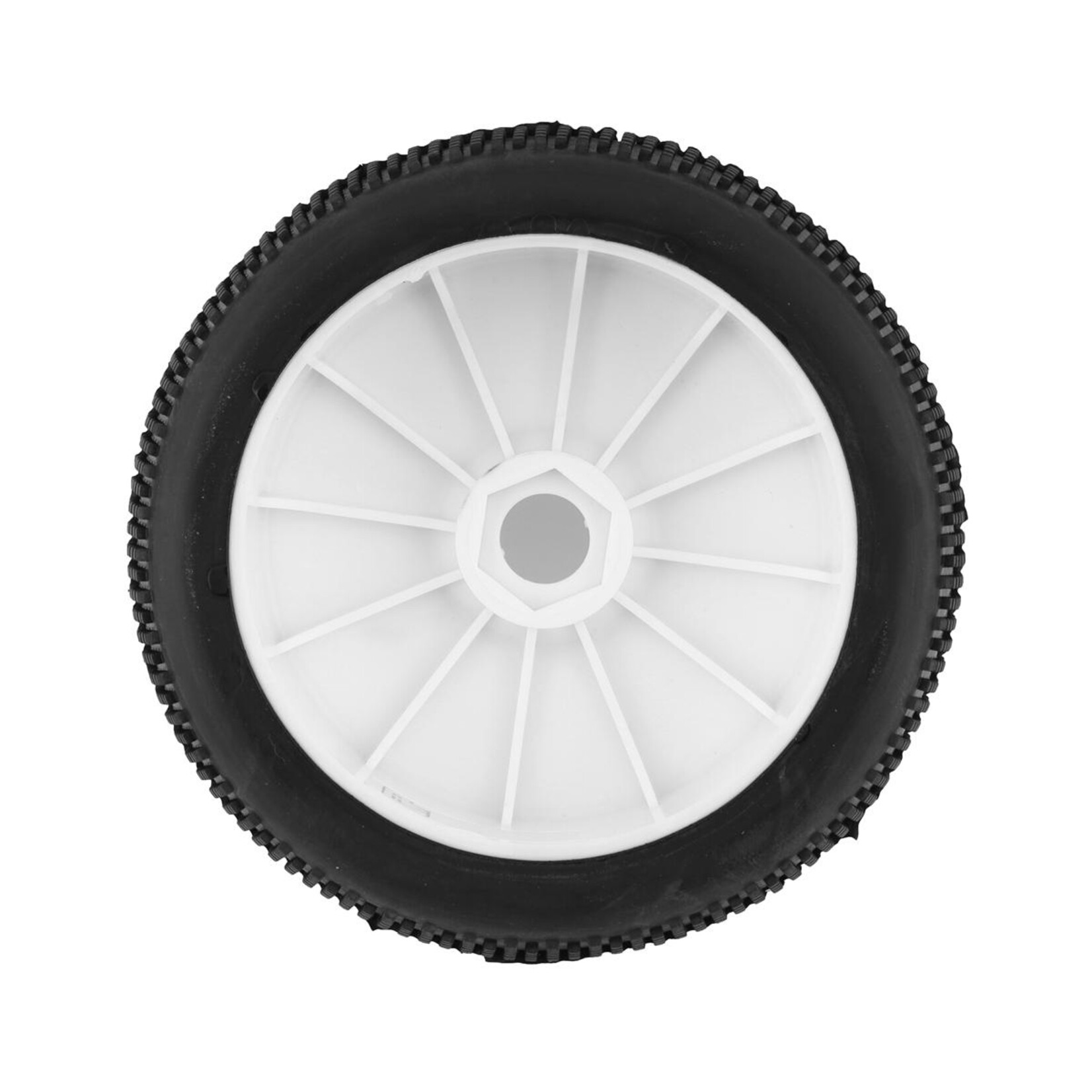 GRP #GBX03B  GRP Cubic Pre-Mounted 1/8 Buggy Tires (2) (White) (Medium)