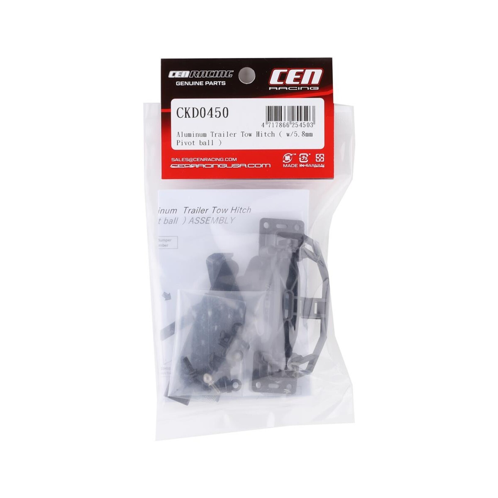 CEN Racing #CKD0450 CEN F450 KAOS Aluminum Trailer Tow Hitch