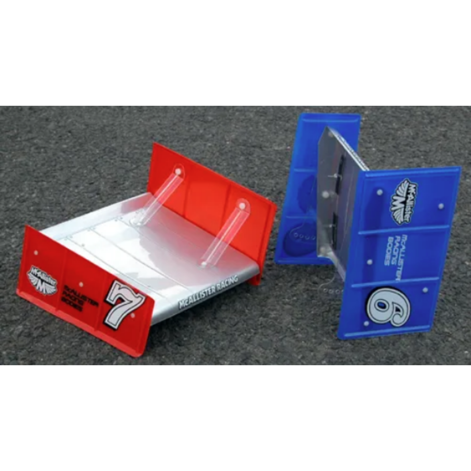 McAllister Racing #451 McAllister Racing 1/10 Scale 7" Sprint Wing (Clear)