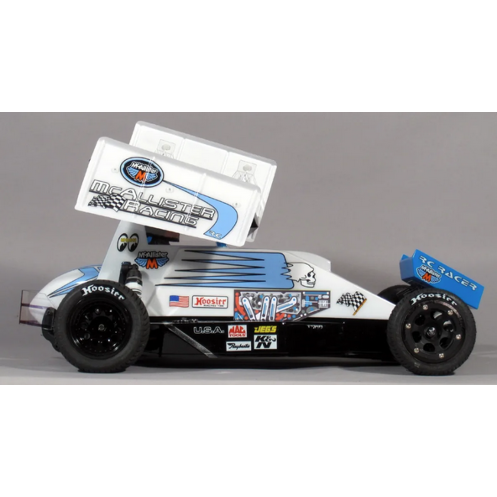 McAllister Racing #451 McAllister Racing 1/10 Scale 7" Sprint Wing (Clear)