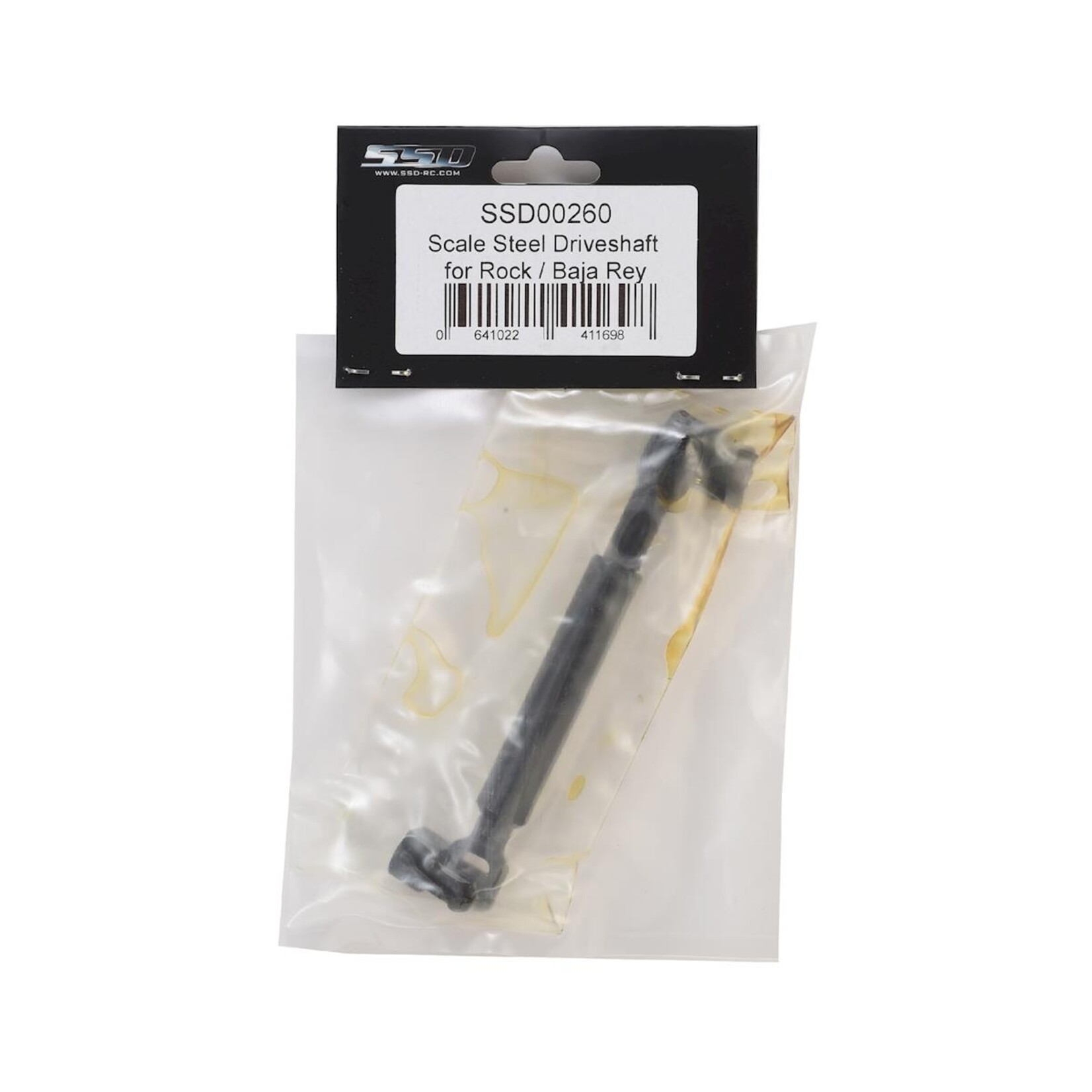 SSD RC #SSD00260 SSD RC Rock/Baja Rey Scale Steel Rear Driveshaft