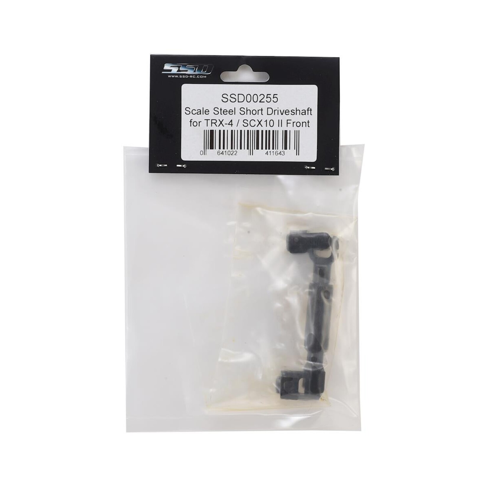 SSD RC #SSD00255 SSD RC TRX-4/SCX10 II Scale Steel Short Front Driveshaft