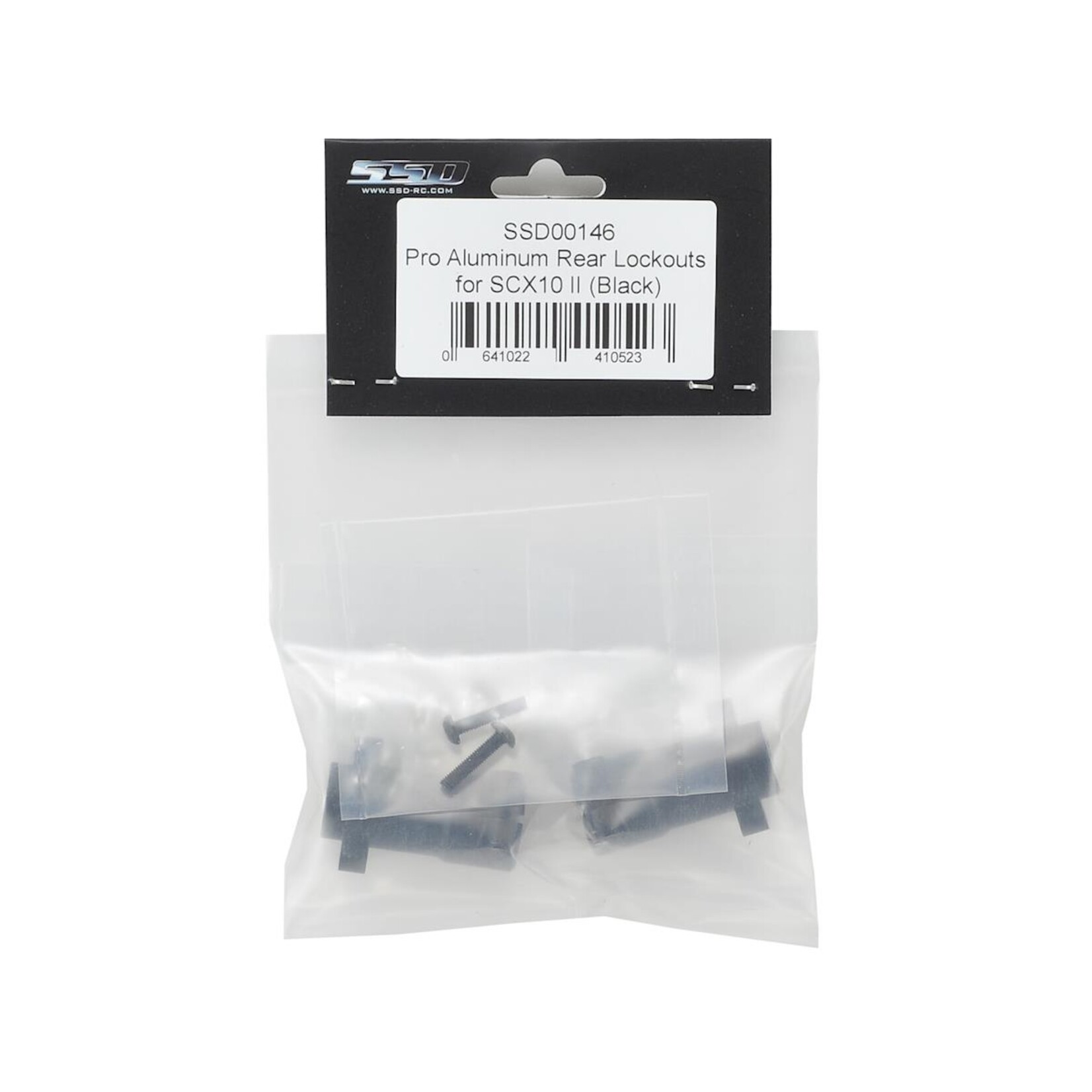 SSD RC #SSD00146 SSD RC SCX10 II Pro Aluminum Rear Lockouts (Black)