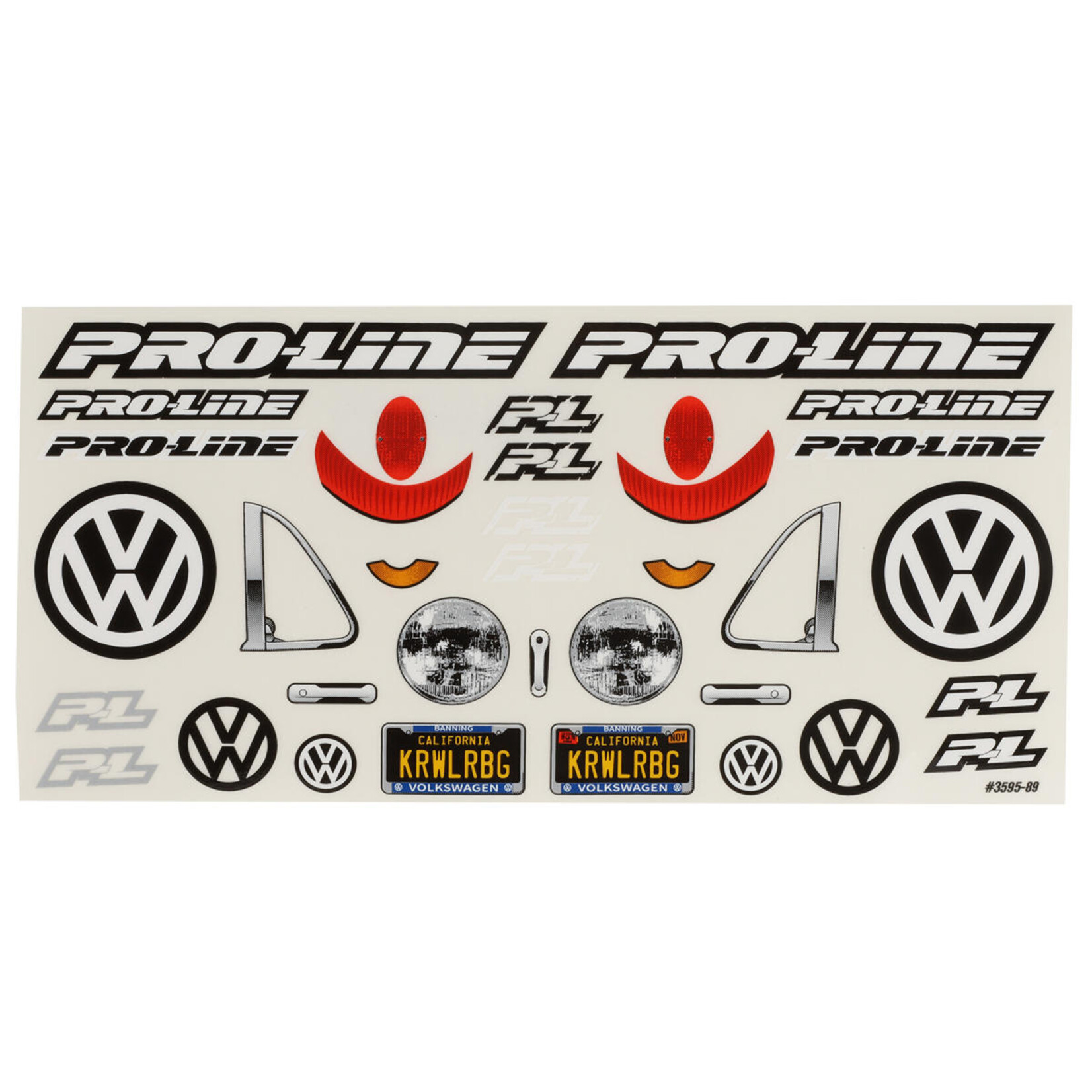Pro-Line Pro-Line Volkswagen Beetle 12.3" Rock Crawler Body (Clear) #3595-00