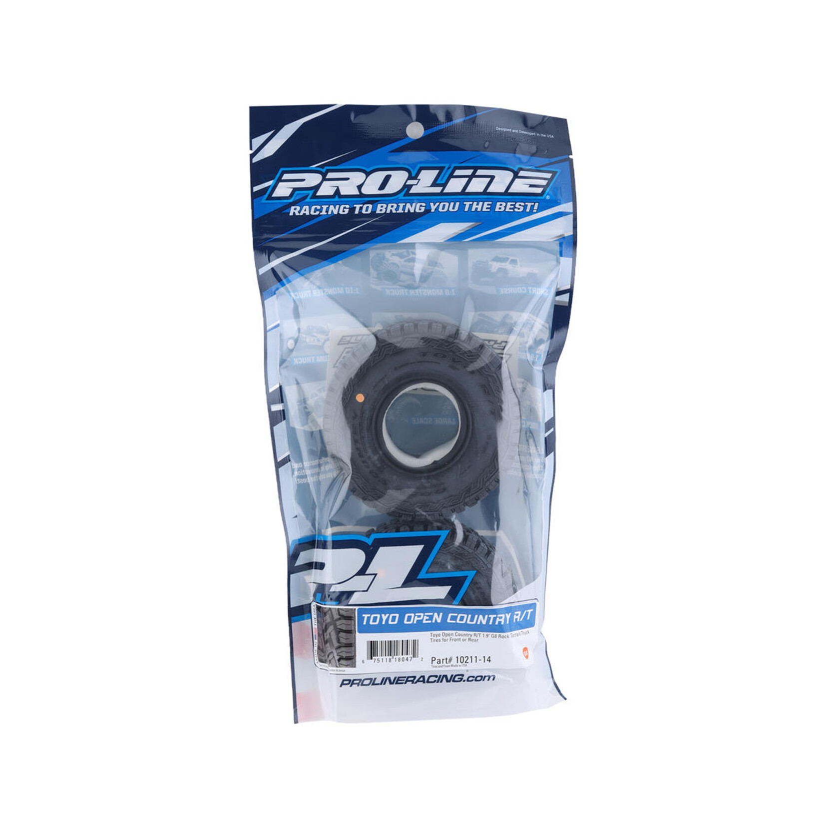 Pro-Line #PRO1021114 Pro-Line 1/10 Toyo Open Country R/T G8 F/R 1.9" Rock Crawling Tires (2)