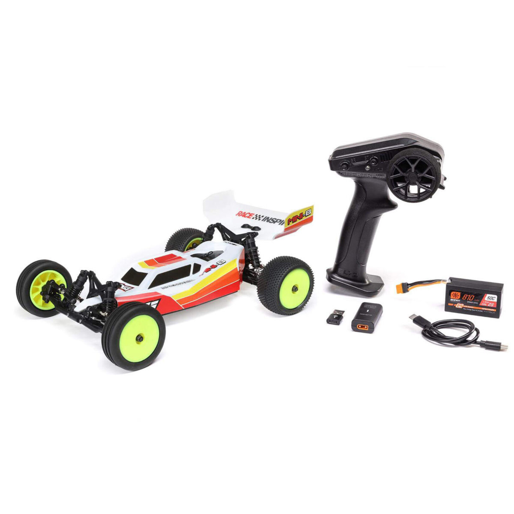 Losi Losi Mini-B 1/16 RTR Brushless 2WD Buggy (Red) w/2.4GHz Radio, Battery & Charger #LOS01024T1