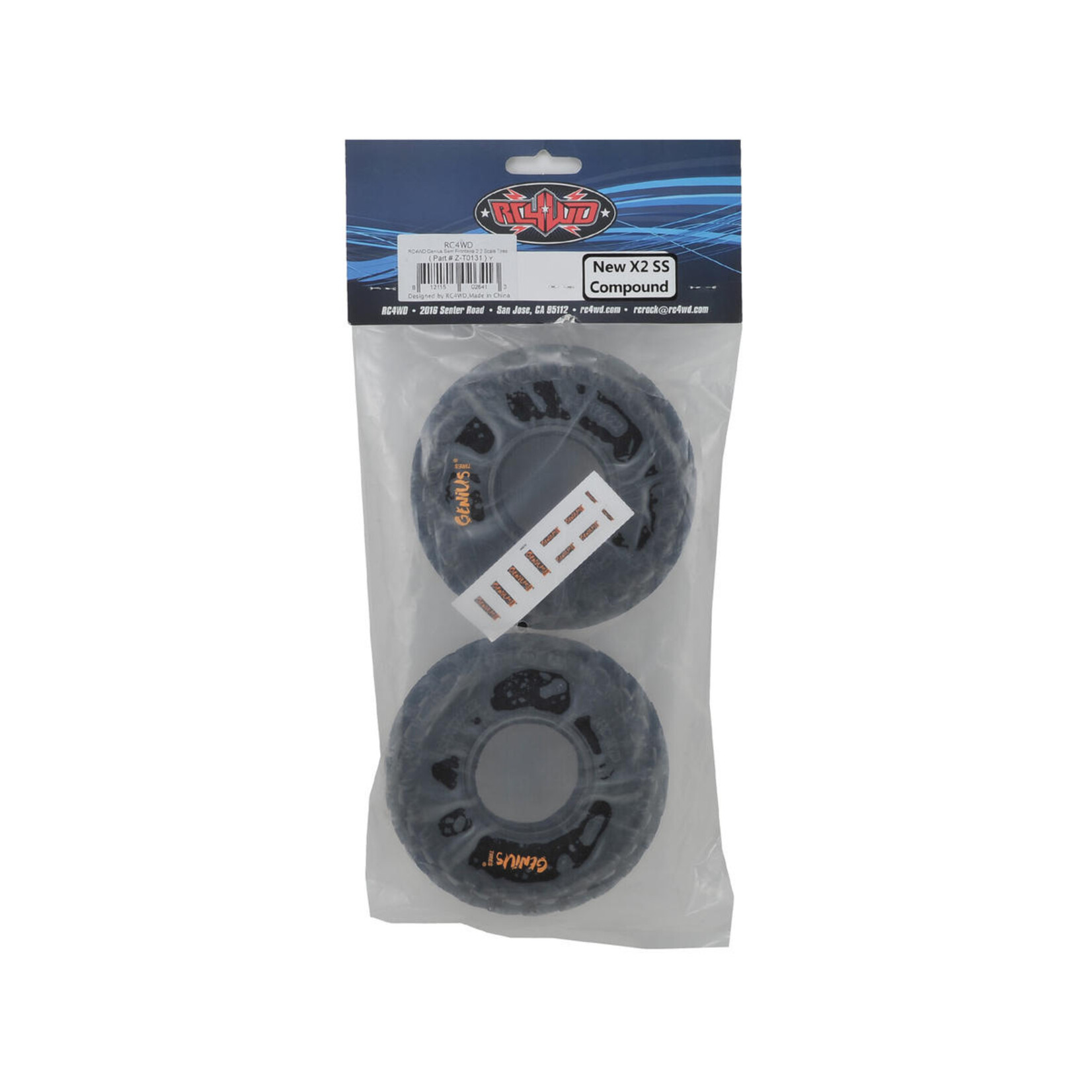 RC4WD #Z-T0131 RC4WD Genius Sem Fronteira 2.2" Scale Tires (2) (X2)