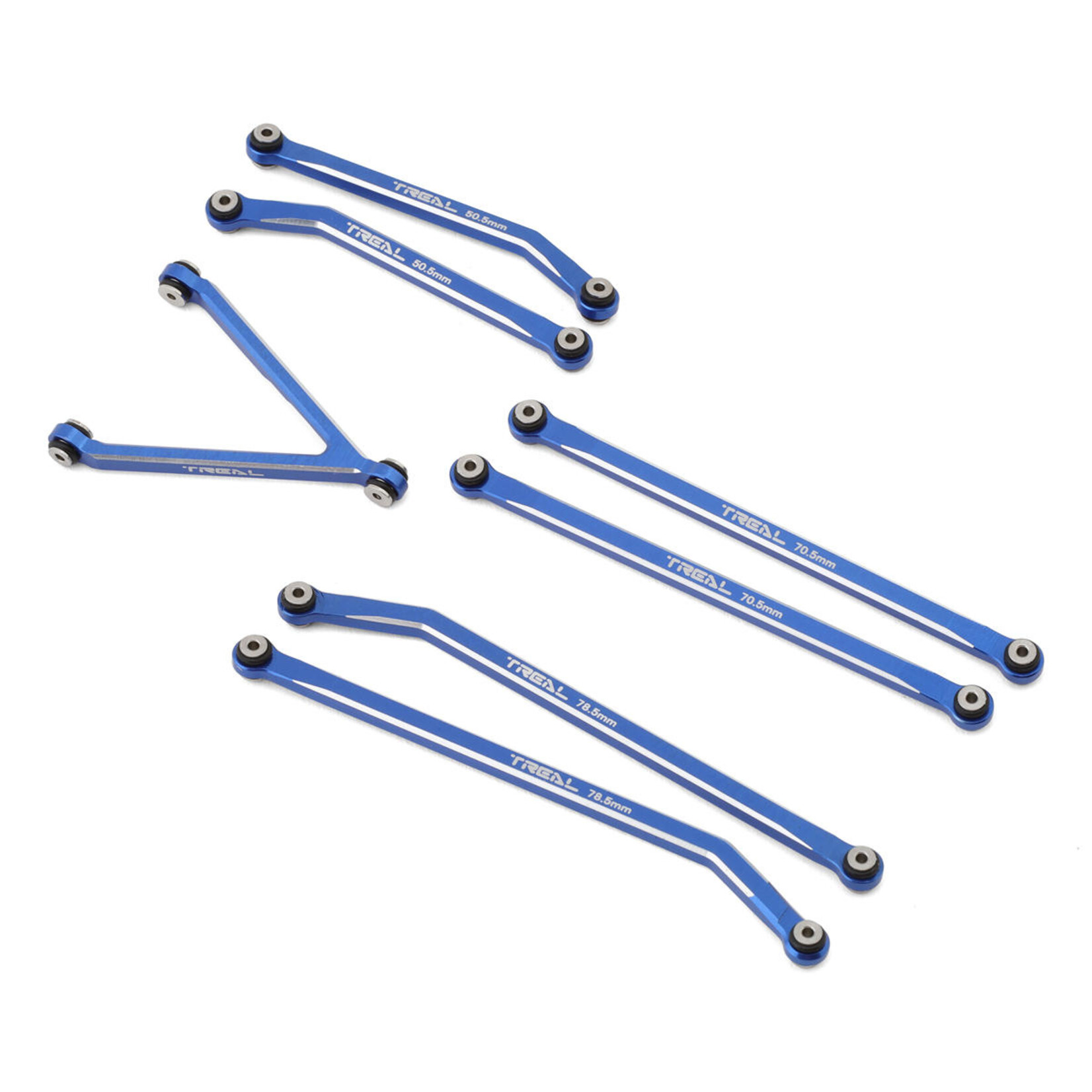Treal TREAL High Clearance Link Set for Axial SCX24 (Blue) #X003727C73