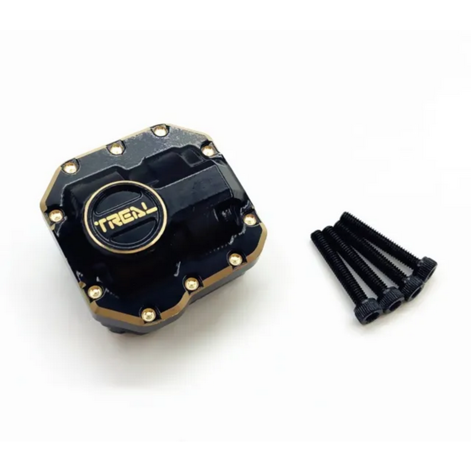 Treal Treal Axial SCX10 II Differential Cover (Brass) #X002JTADCV