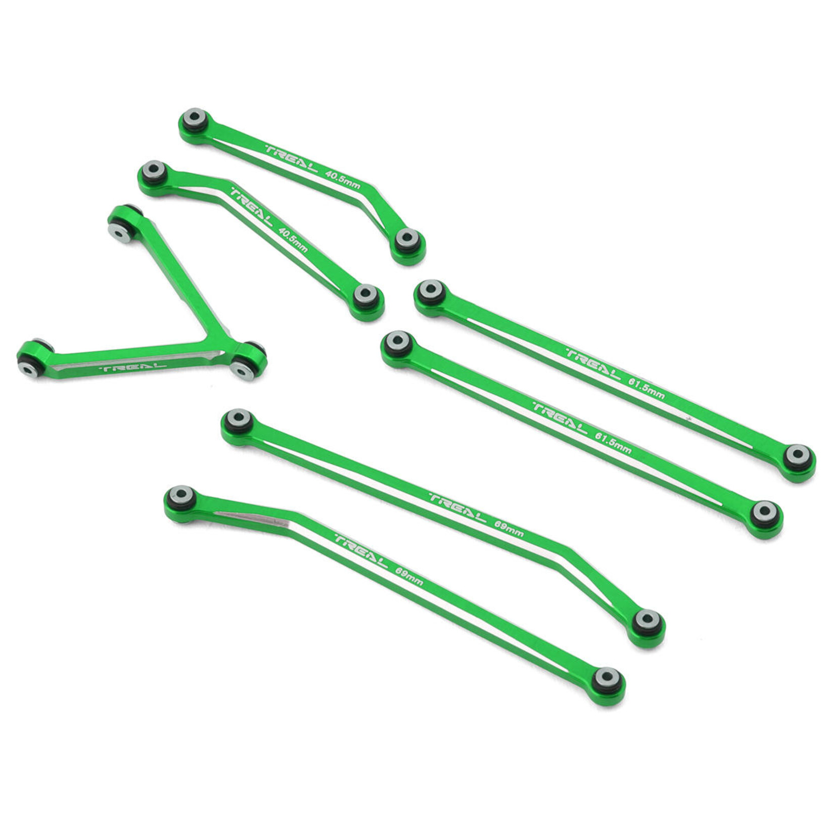 Treal #X002WMLZTP Treal Hobby Axial SCX24 Aluminum High Clearance Link Set (Green) (Deadbolt)
