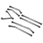 Treal #X002WMLQKN Treal Hobby Axial SCX24 Aluminum High Clearance Link Set (Grey) (Deadbolt)