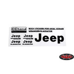 CCHAND RC4WD CChand Axial SCX10 III Jeep Metal Logo Decal Sheet (Gladiator/Wrangler) (Black) #VVV-C1135