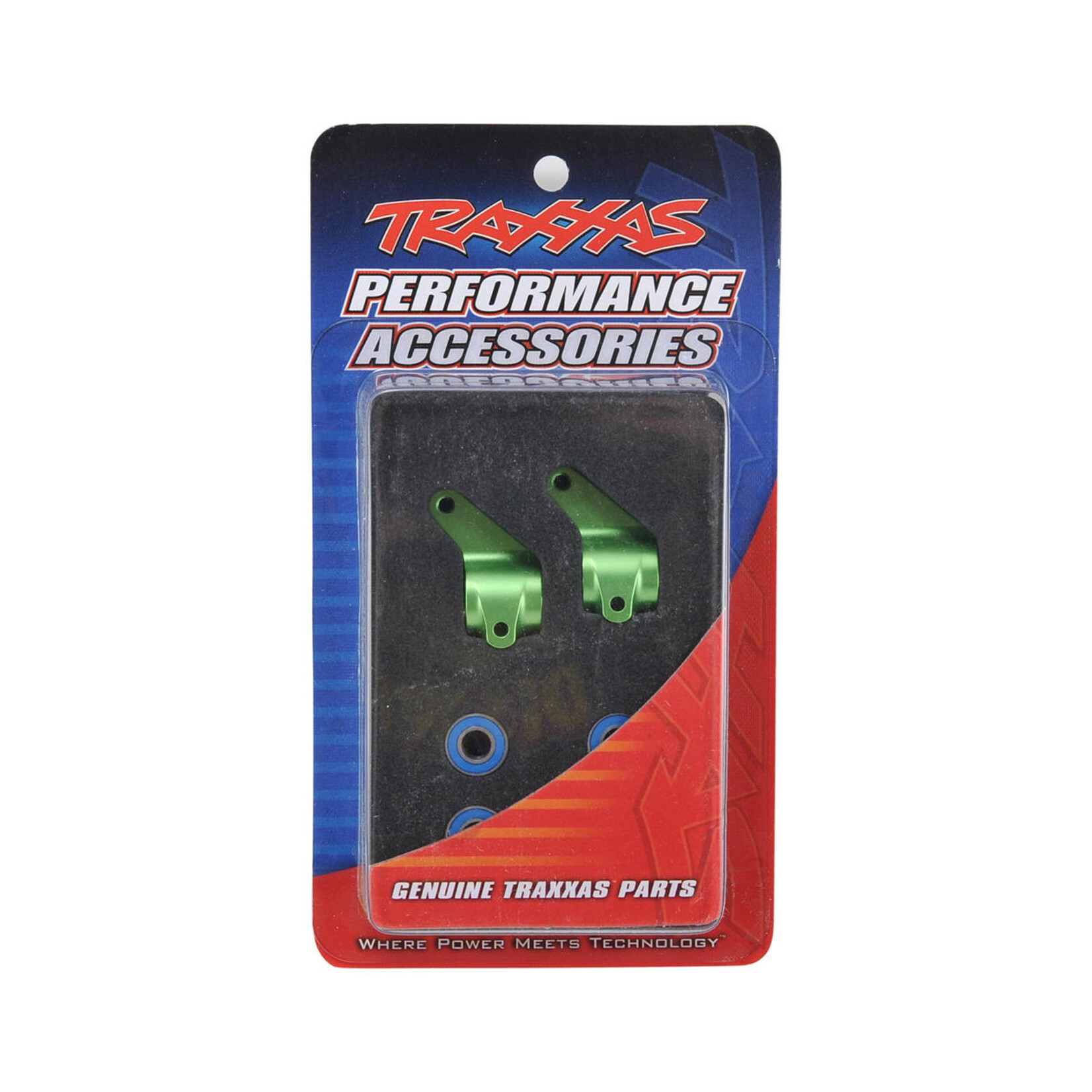 Traxxas #3636G Traxxas Aluminum Steering Blocks w/Ball Bearings (Green) (2)