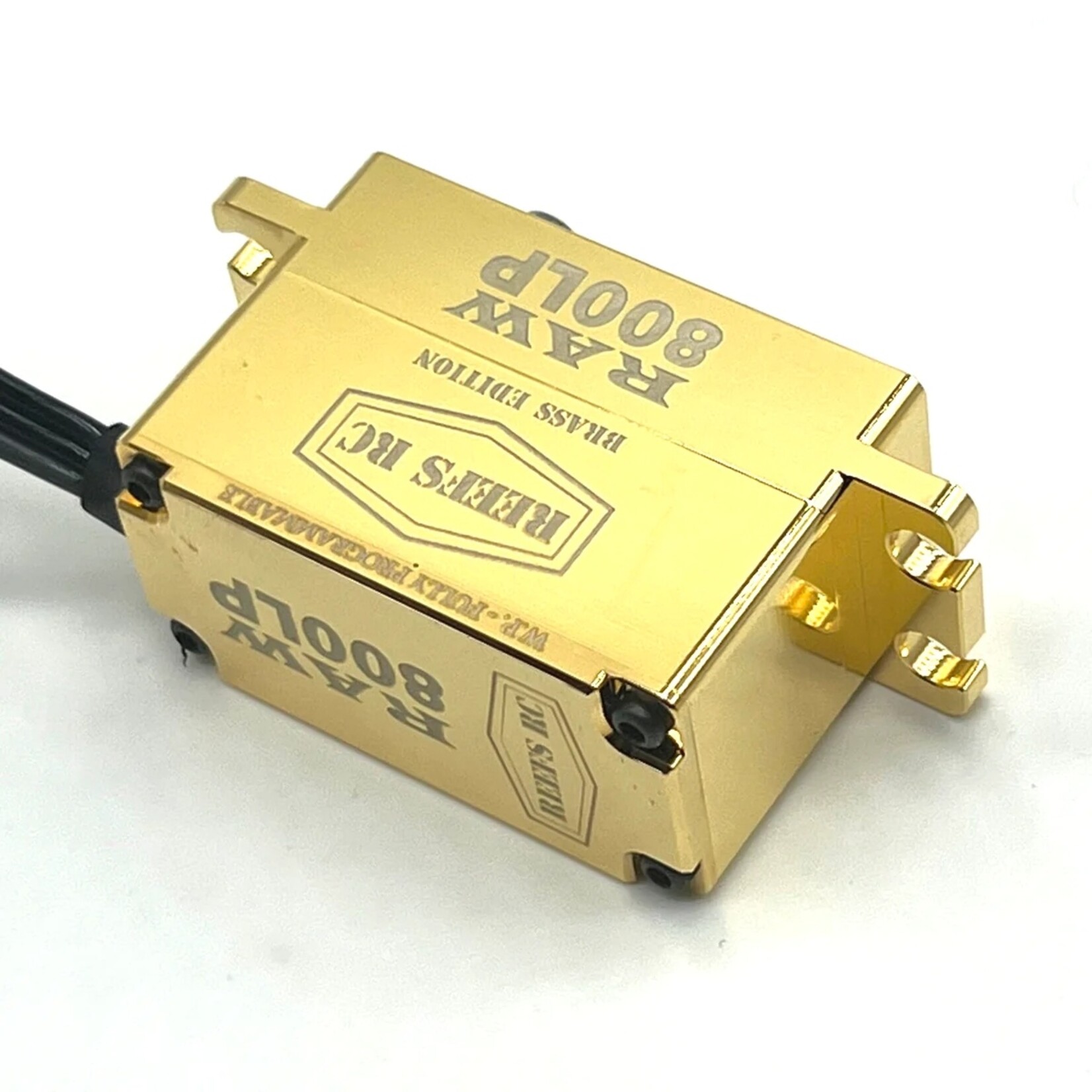 Reefs RC #REEFS160 Reefs RC RAW800LP Digital Waterproof Low Profile Brushless Servo (High Voltage) (Brass Edition)