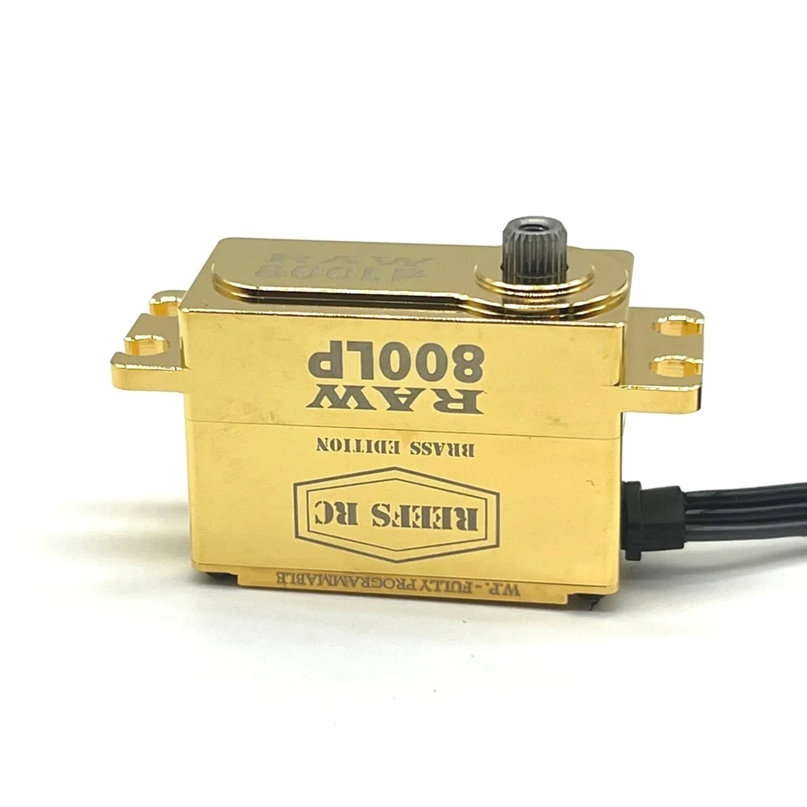 Reefs RC #REEFS160 Reefs RC RAW800LP Digital Waterproof Low Profile Brushless Servo (High Voltage) (Brass Edition)