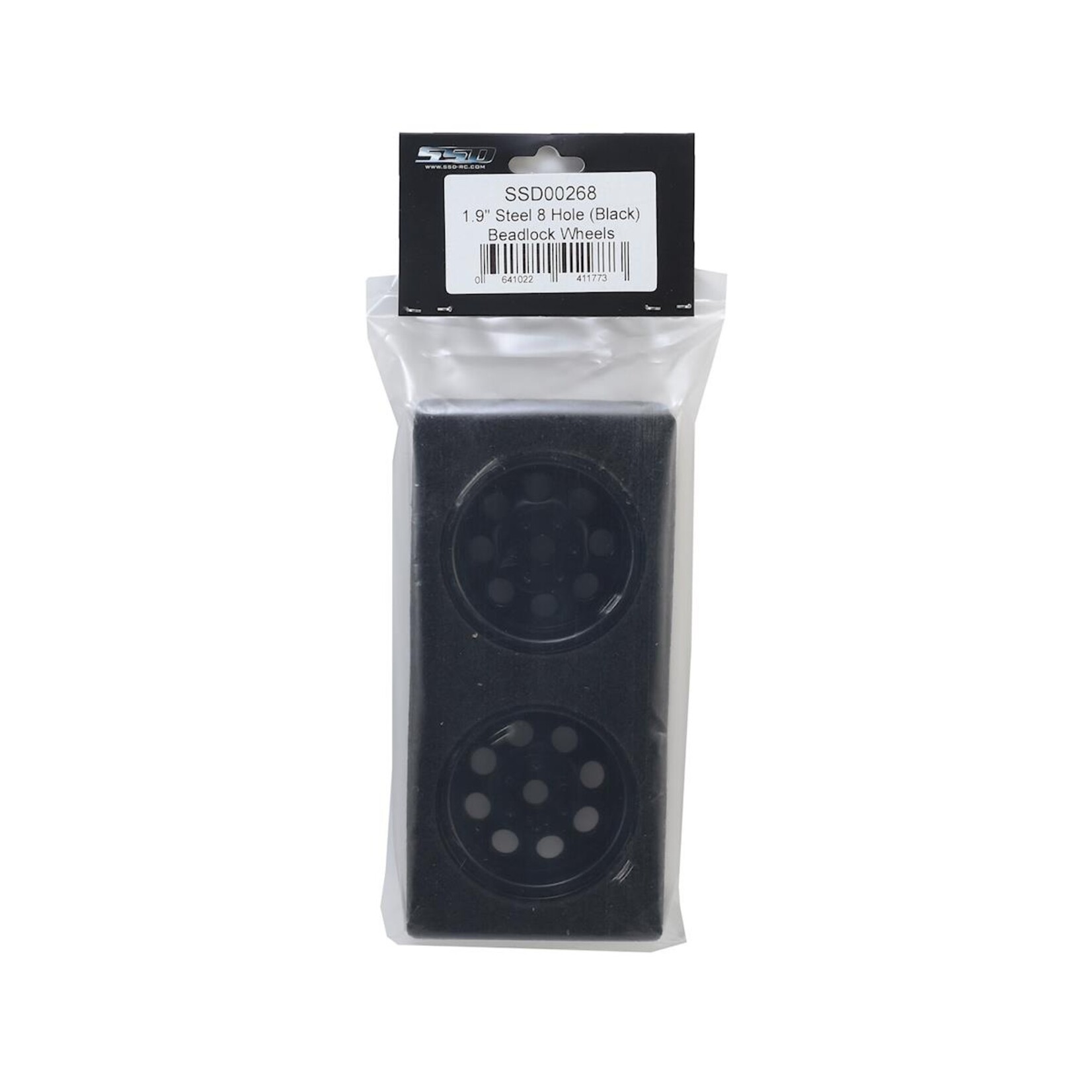 SSD RC SSD RC 8 Hole 1.9” Steel Beadlock Wheels (Black) #SSD00268
