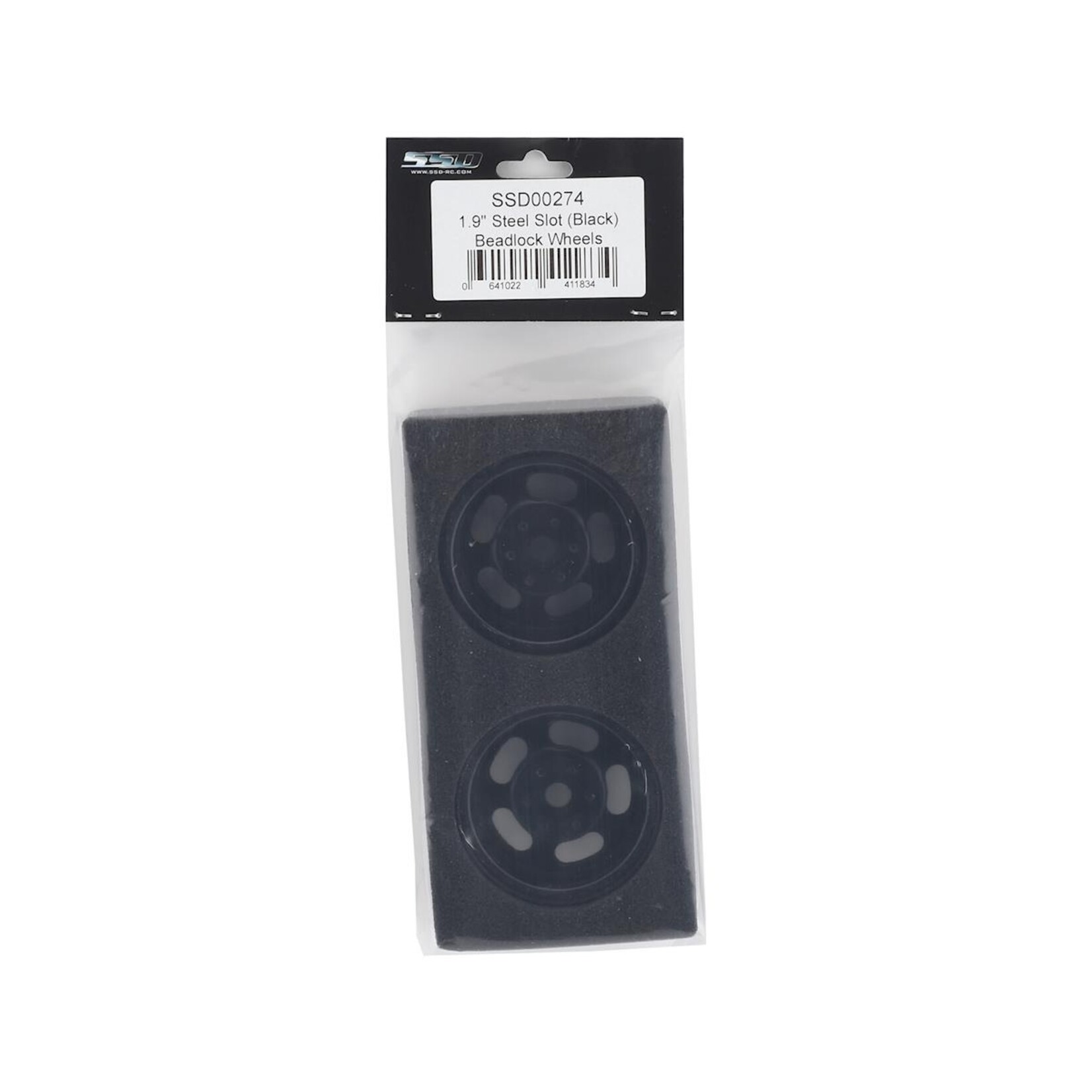 SSD RC SSD RC Slot 1.9” Steel Beadlock Wheels (Black) #SSD00274