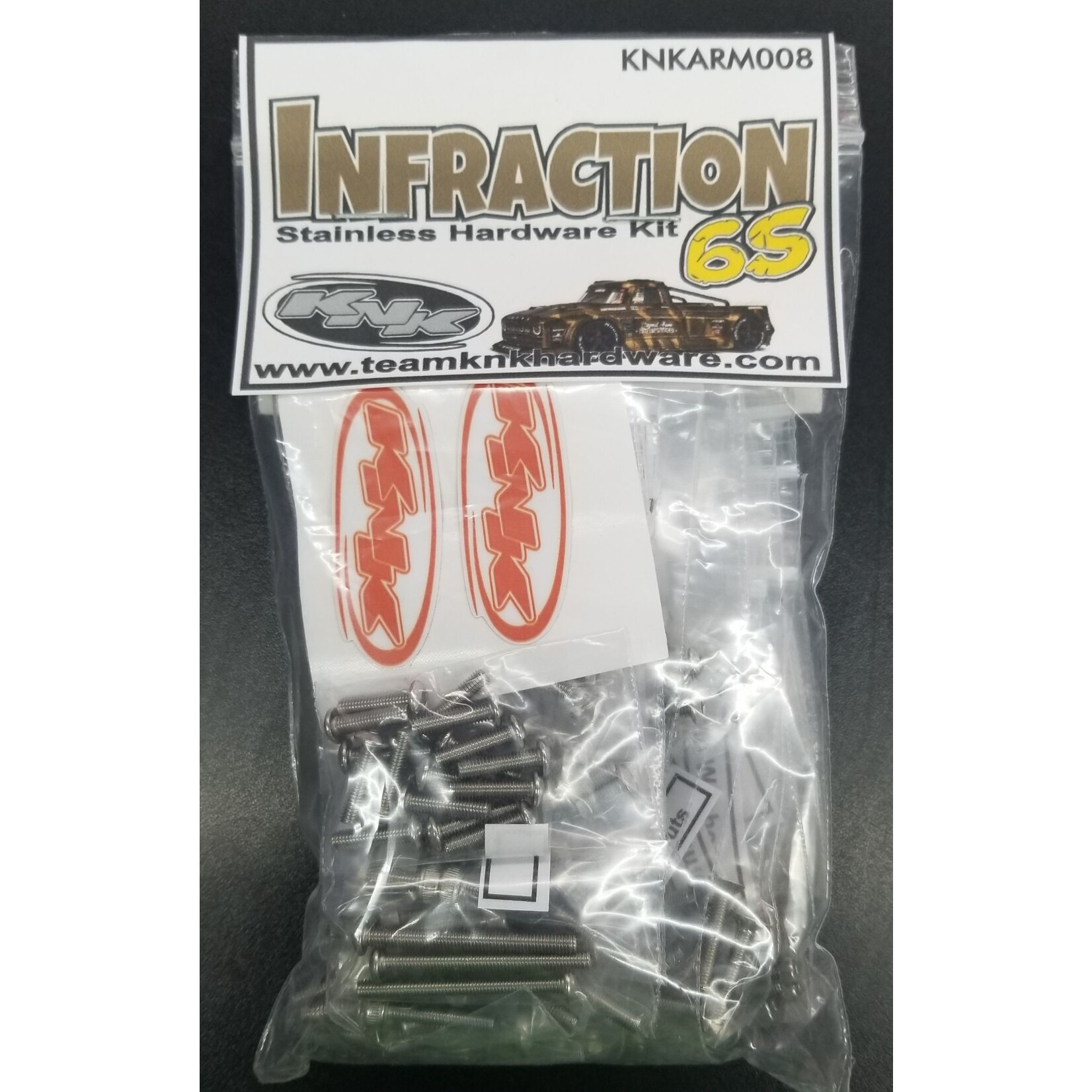 Team KNK #KNKARM008 KNK Arrma Infraction Stainless Hardware Kit