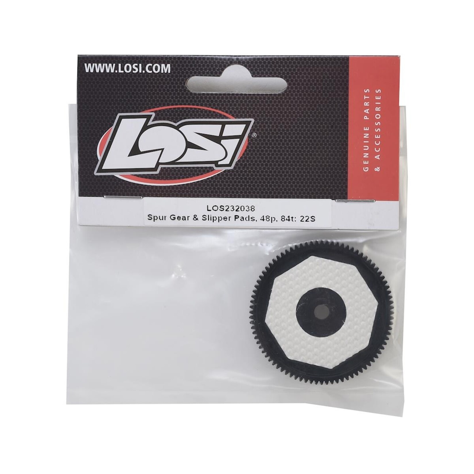 Losi Losi 22S SCT Spur Gear & Slipper Pad Set (84T) #LOS232038