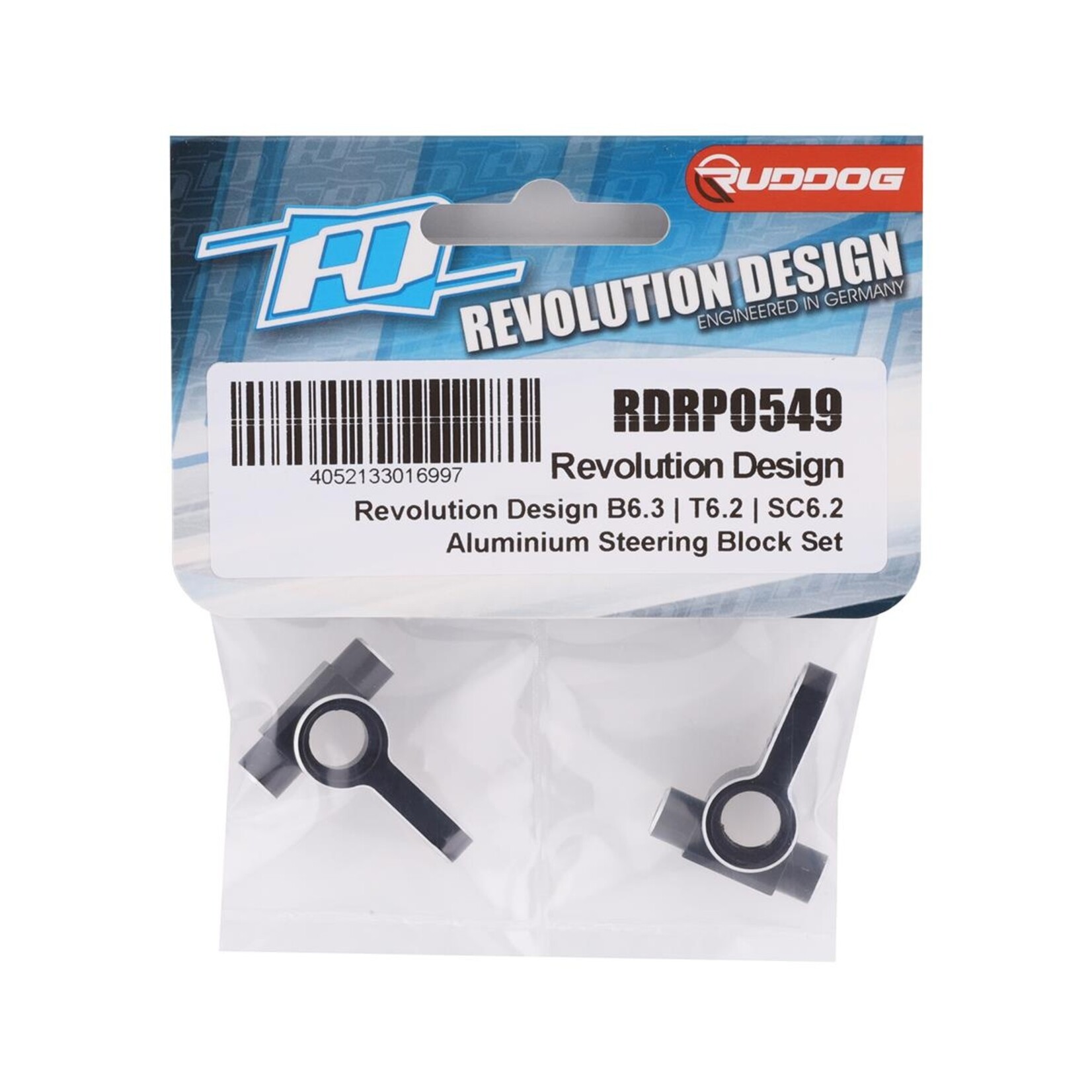 Revolution Design Revolution Design B6.3/T6.2/SC6.2 Aluminum Steering Block Set #RDRP0549