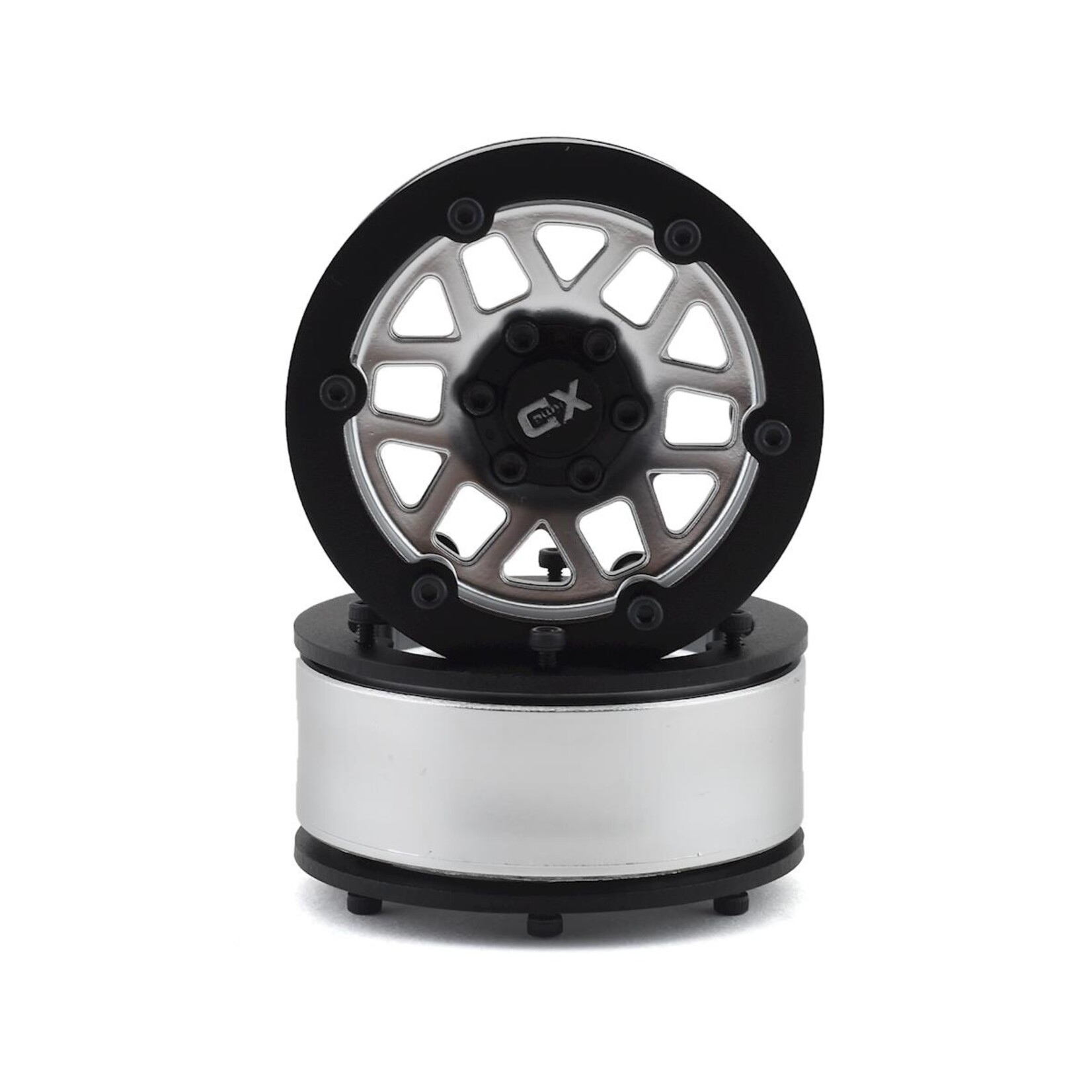 Incision #IRC00252 Incision KMC XD229 Machete 1.9" Plastic Beadlock Wheels (2) (Satin Silver)