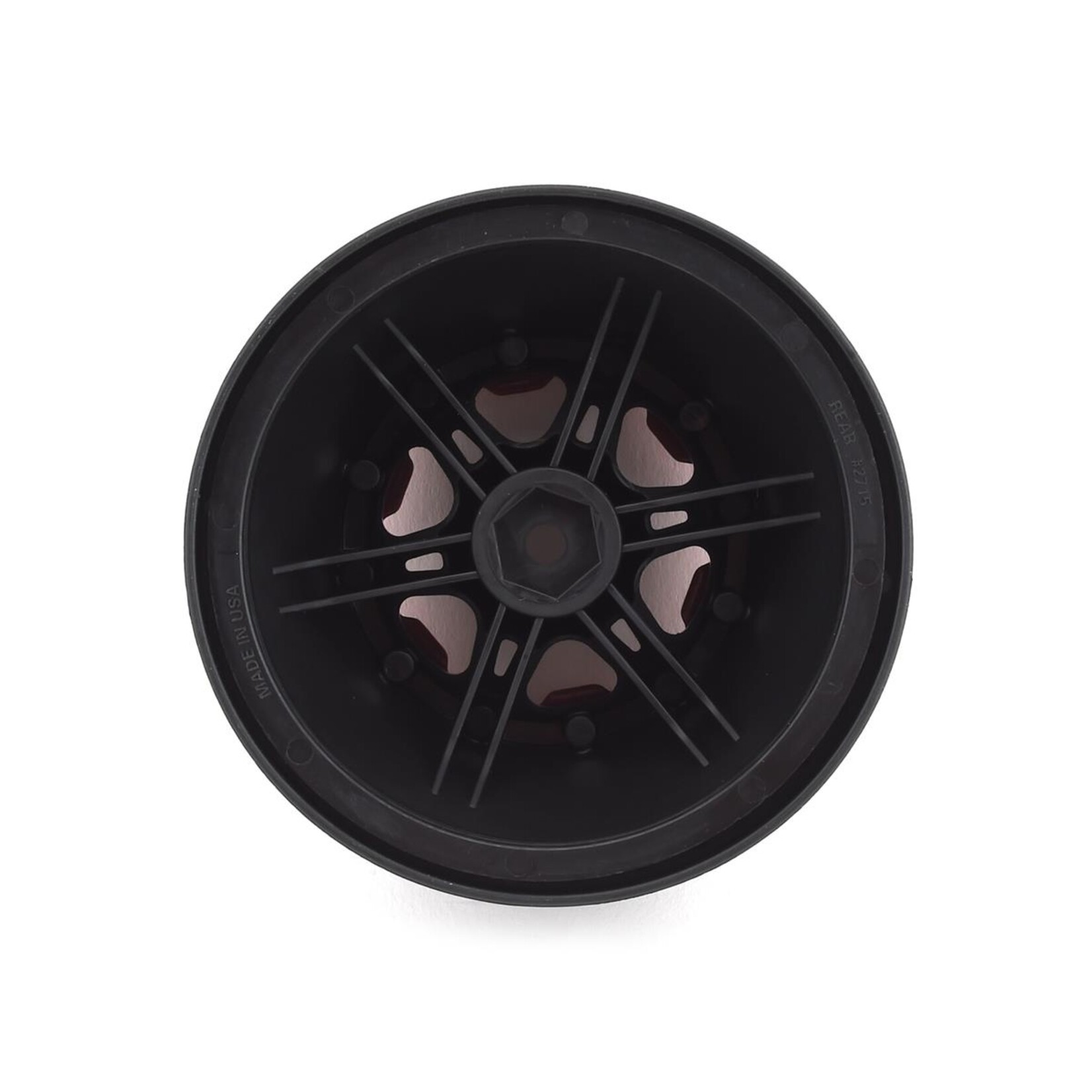 Pro-Line Pro-Line Split Six Bead-Loc Short Course Rear Wheels (Black/Red) (2) w/12mm Hex (Slash Rear) #2715-04