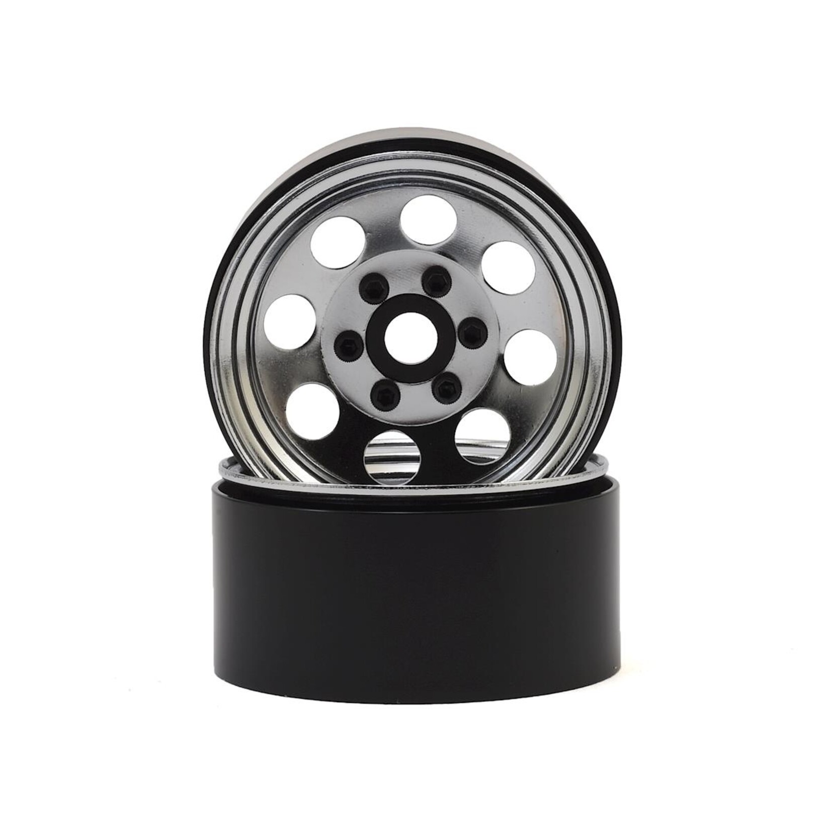 SSD RC #SSD00270 SSD RC 8 Hole 1.9” Steel Beadlock Wheels (Chrome)