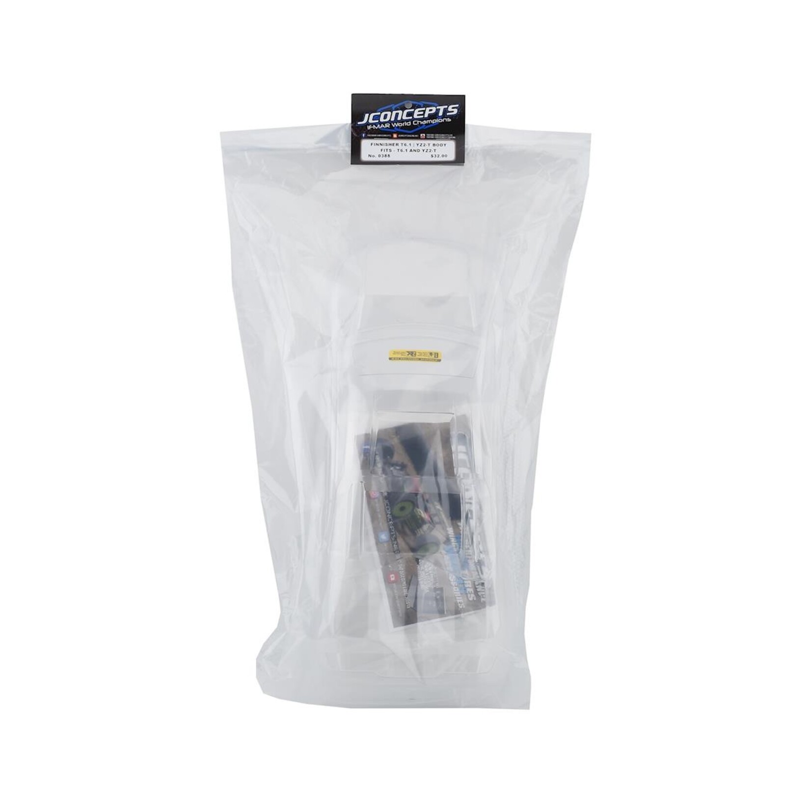 JConcepts #0388 JConcepts RC10T6.1/YZ-2T Finnisher 1/10 Stadium Truck Body (Clear)