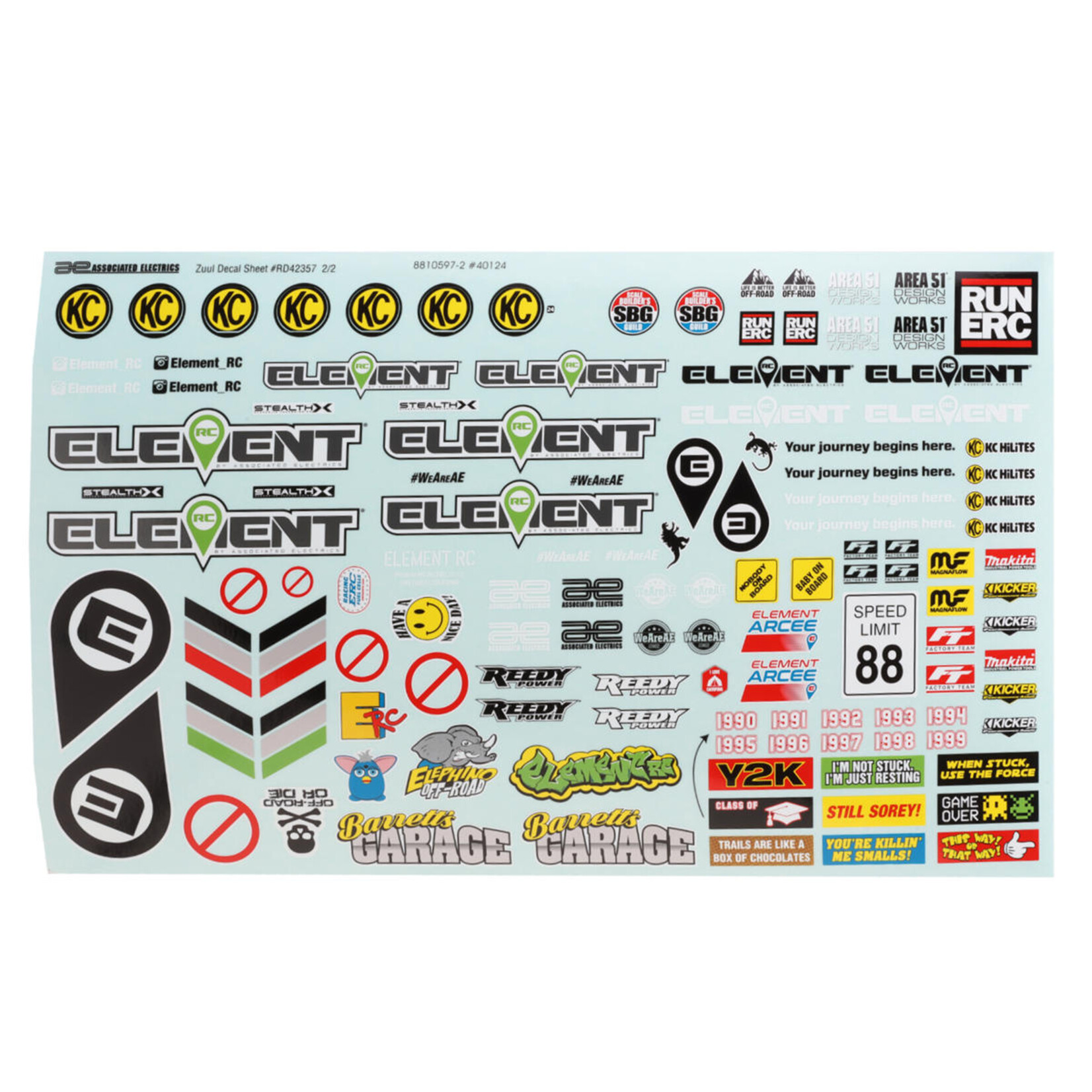Element RC #42355 Element RC Enduro Zuul Body Set (Clear)