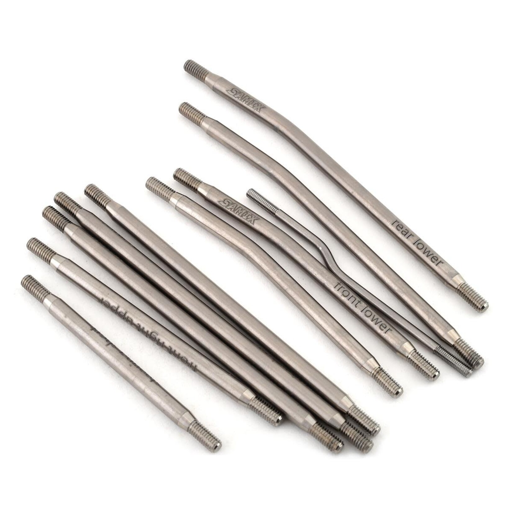 Samix #SAMSCX3-5025FLS  Samix SCX10 III 313mm High Clearance Titanium Link Kit (10)