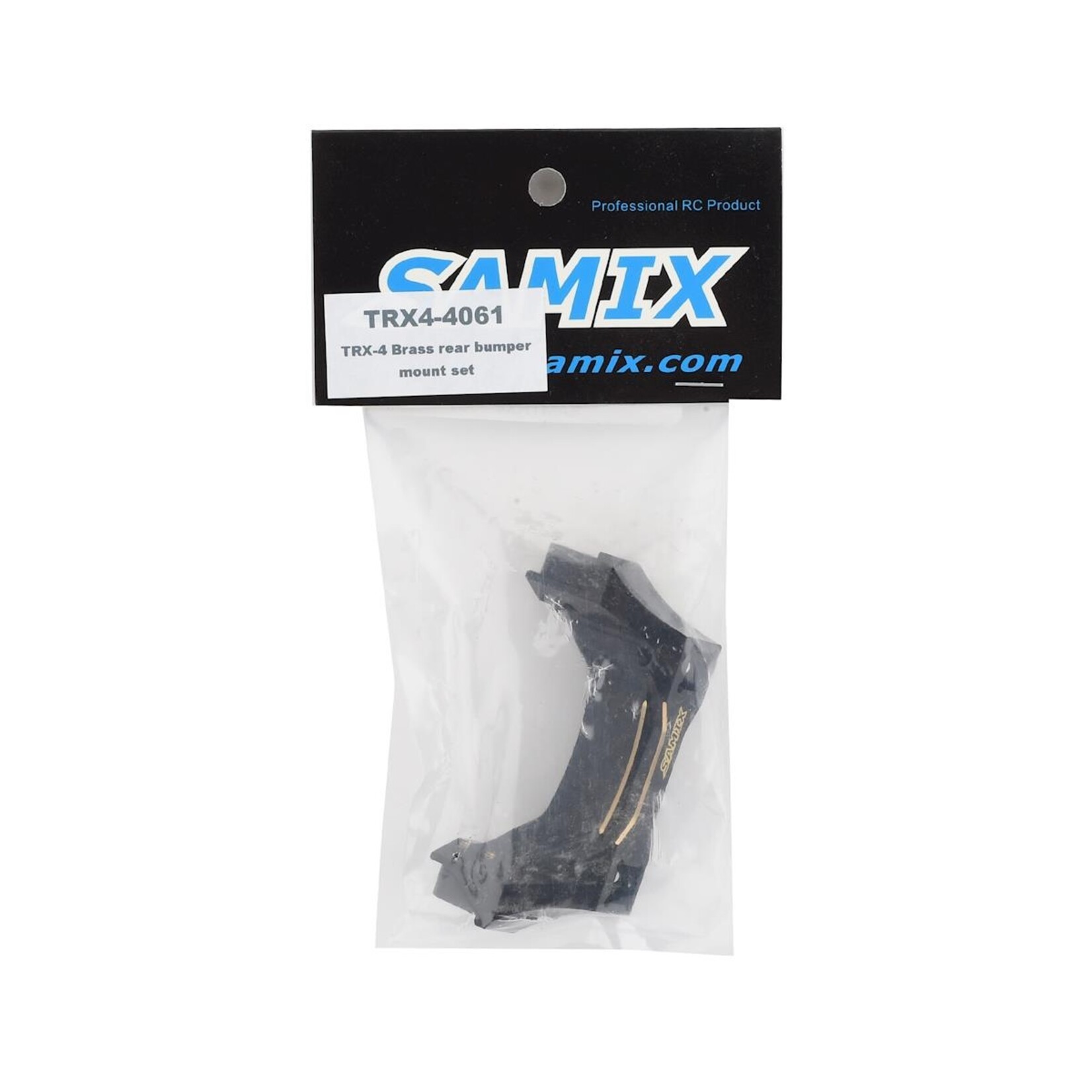 Samix Samix Traxxas TRX-4 Brass Rear Bumper Mount Set (Black) #SAMTRX4-4061