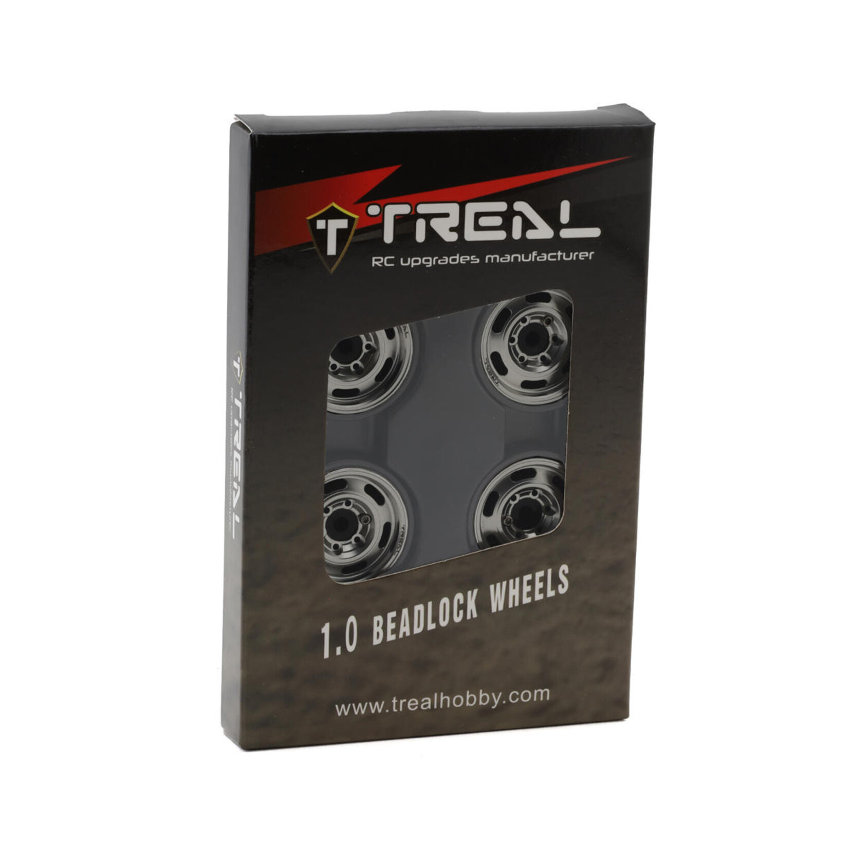 Treal Treal Hobby Type E 1.0" 6-Slot Beadlock Wheels (Titanium) (4) (21.9g) #X003GZCO6Z