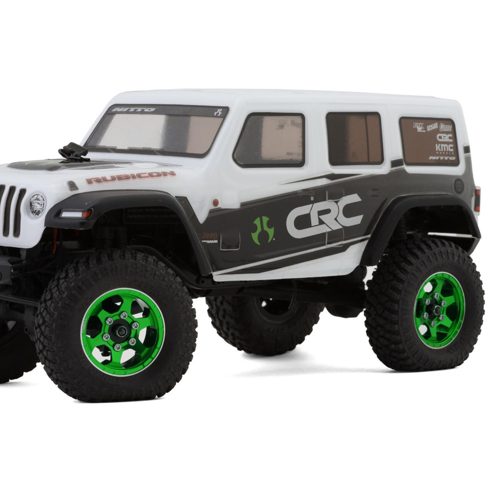 Treal #X00396C7SV Treal Hobby Type D 1.0" Concave 6-Spoke Beadlock Wheels (Green) (4) (21.2g)