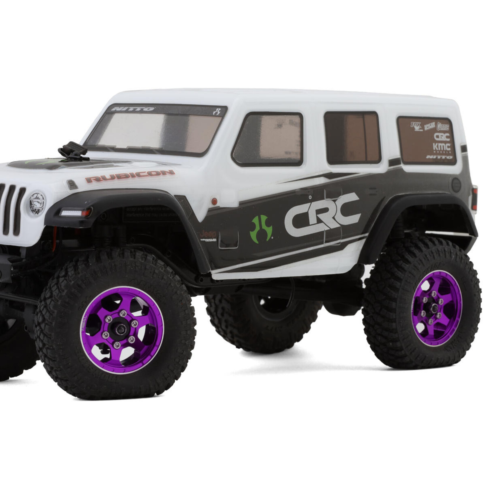 Treal #X00396IR4T Treal Hobby Type D 1.0" Concave 6-Spoke Beadlock Wheels (Purple) (4) (21.2g)