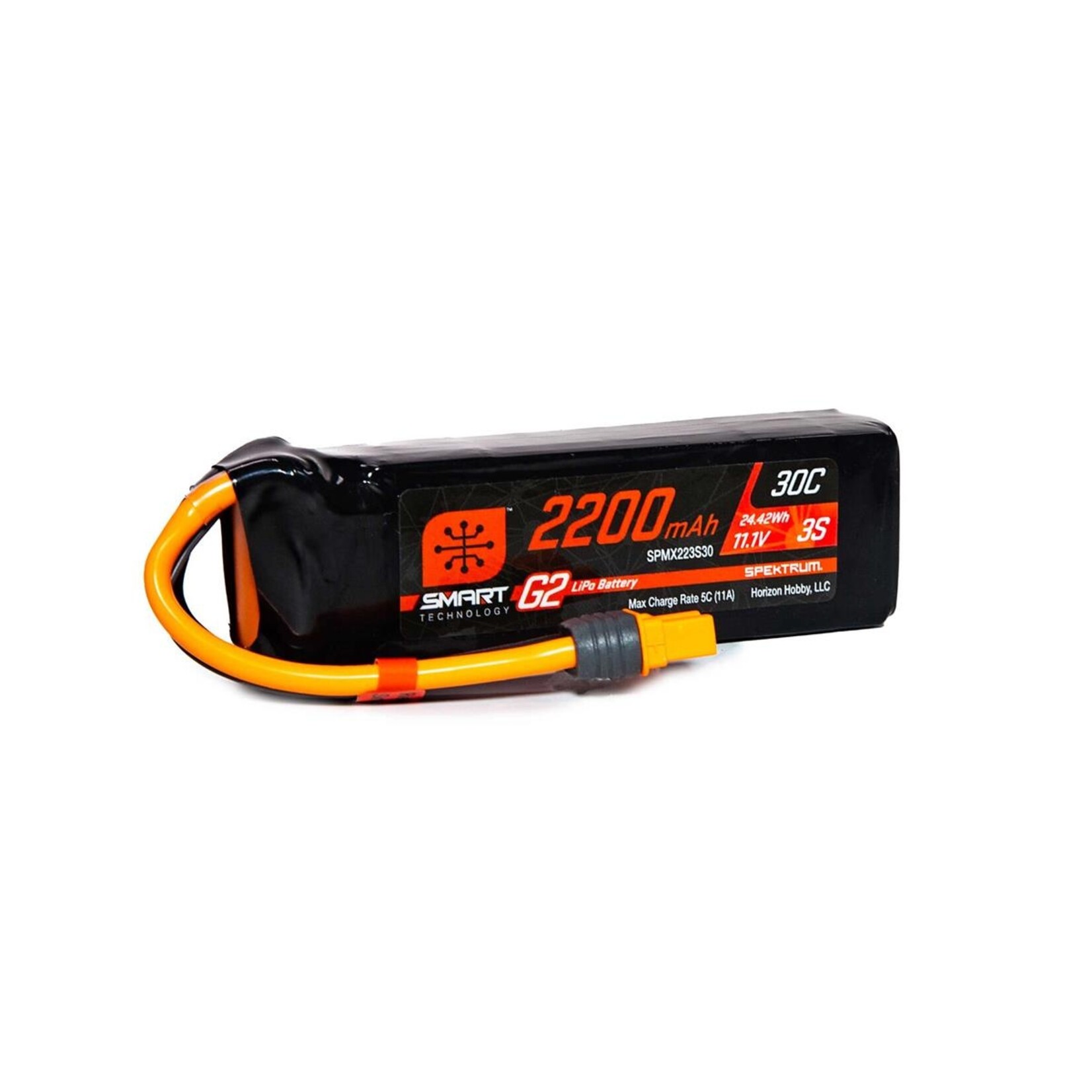 Spektrum Spektrum RC 3S Smart G2 LiPo 30C Battery Pack (11.1V/2200mAh) w/IC3 Connector #SPMX223S30