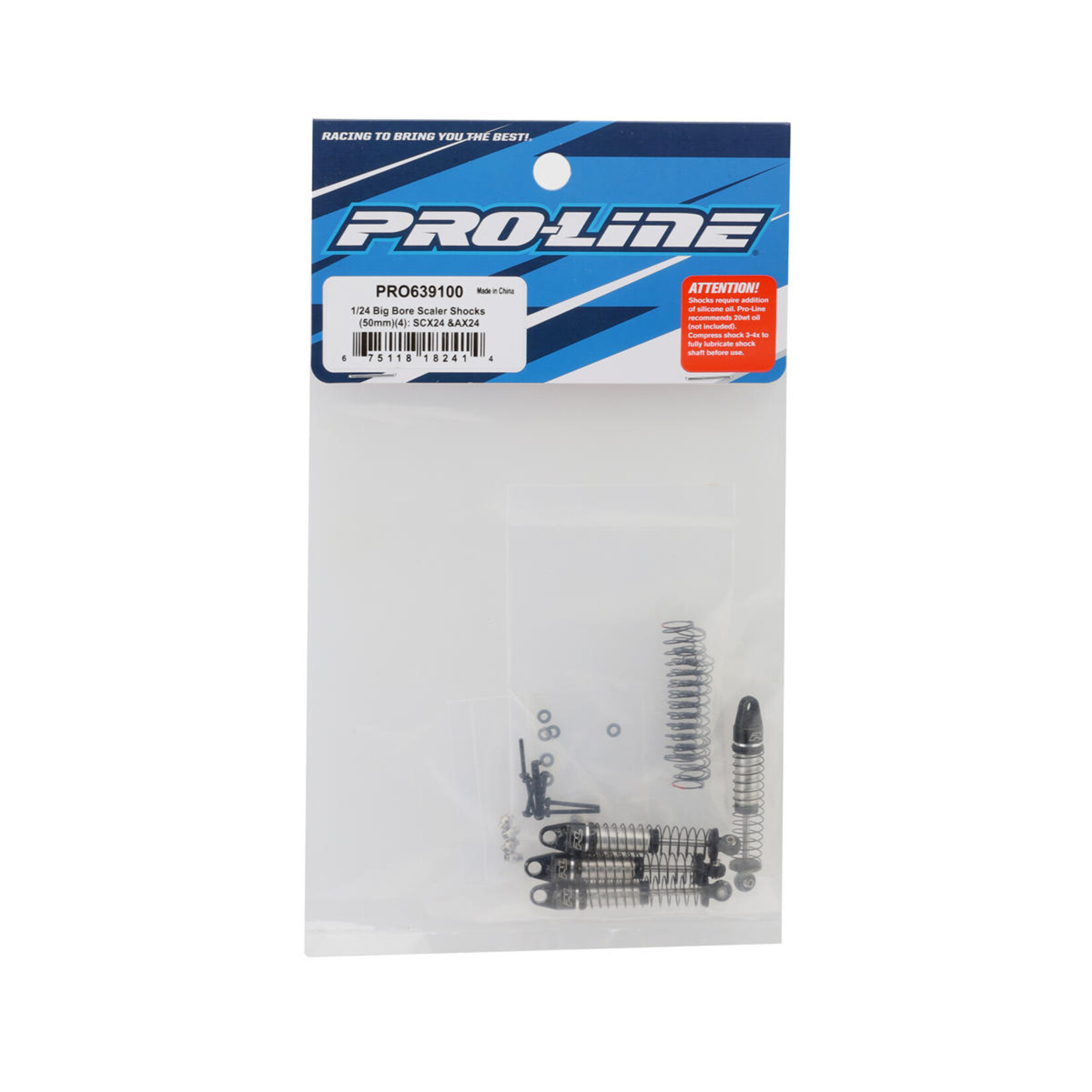 Pro-Line #PRO639100 Pro-Line Axial SCX24/AX24 Big Bore Scaler Shocks (50mm) (4)