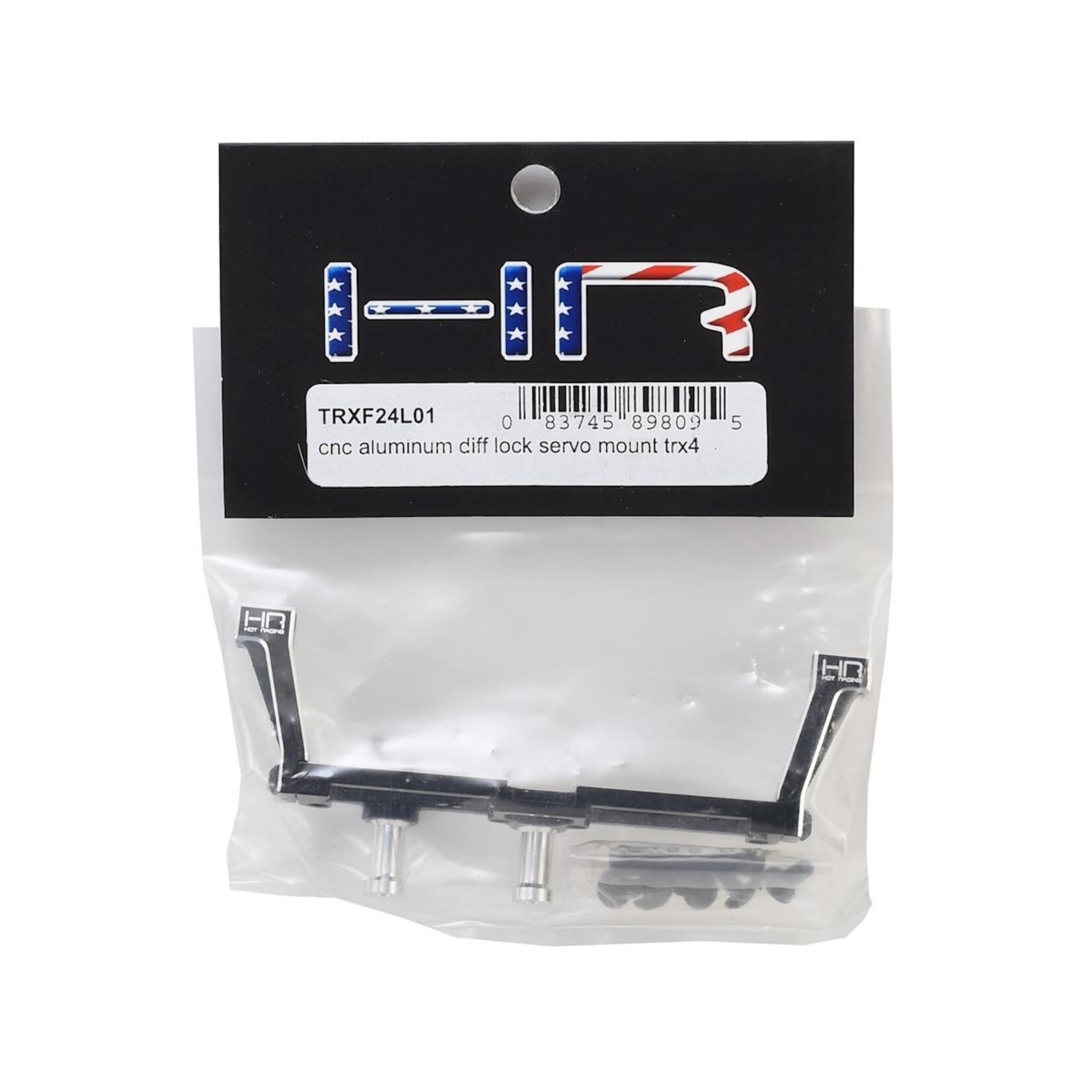 Hot Racing #TRXF24L01 Hot Racing Traxxas TRX-4 Aluminum Diff Lock Servo Mount (Black)