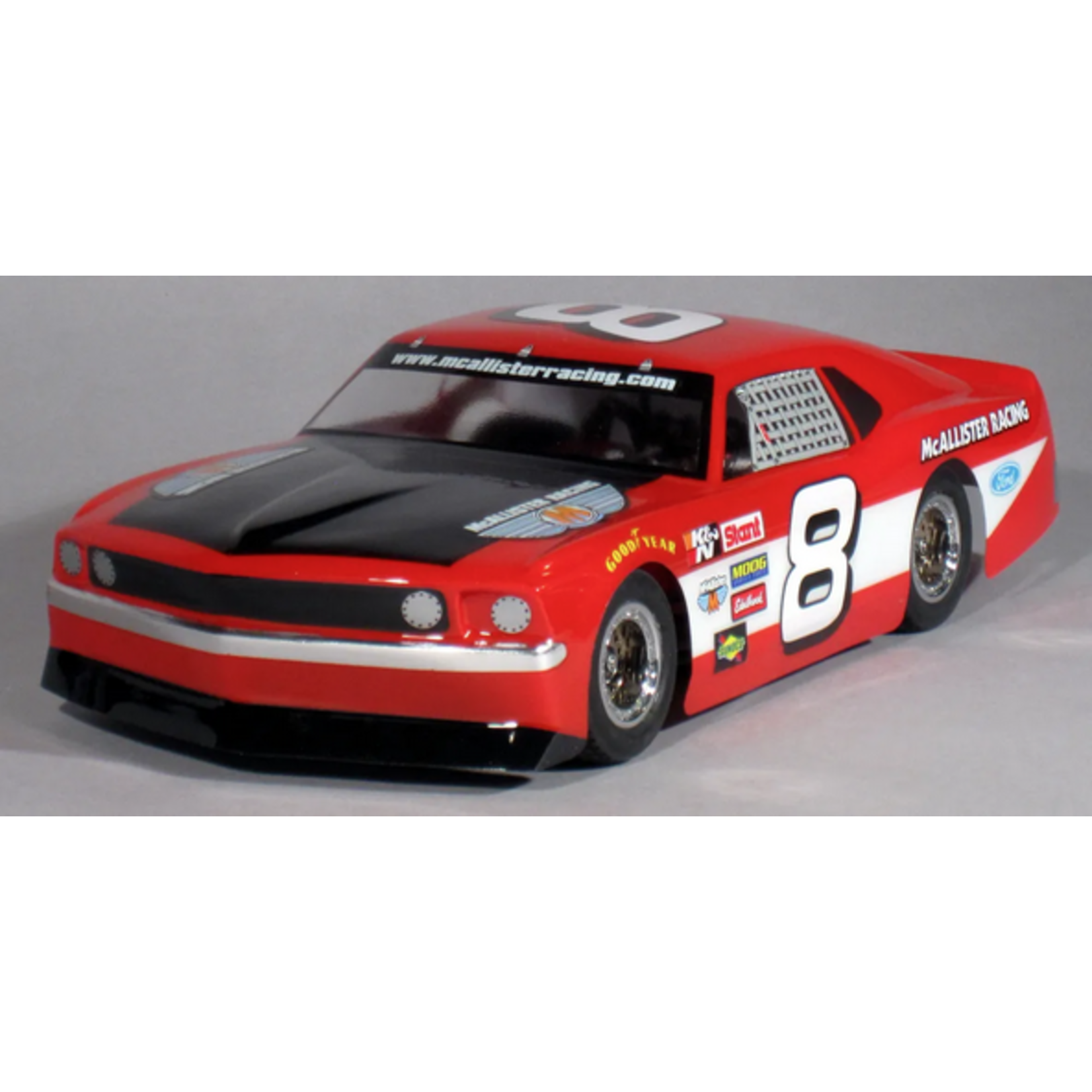 McAllister Racing #287 McAllister Racing Mini 1/16 1969 Mustang Body (Clear)