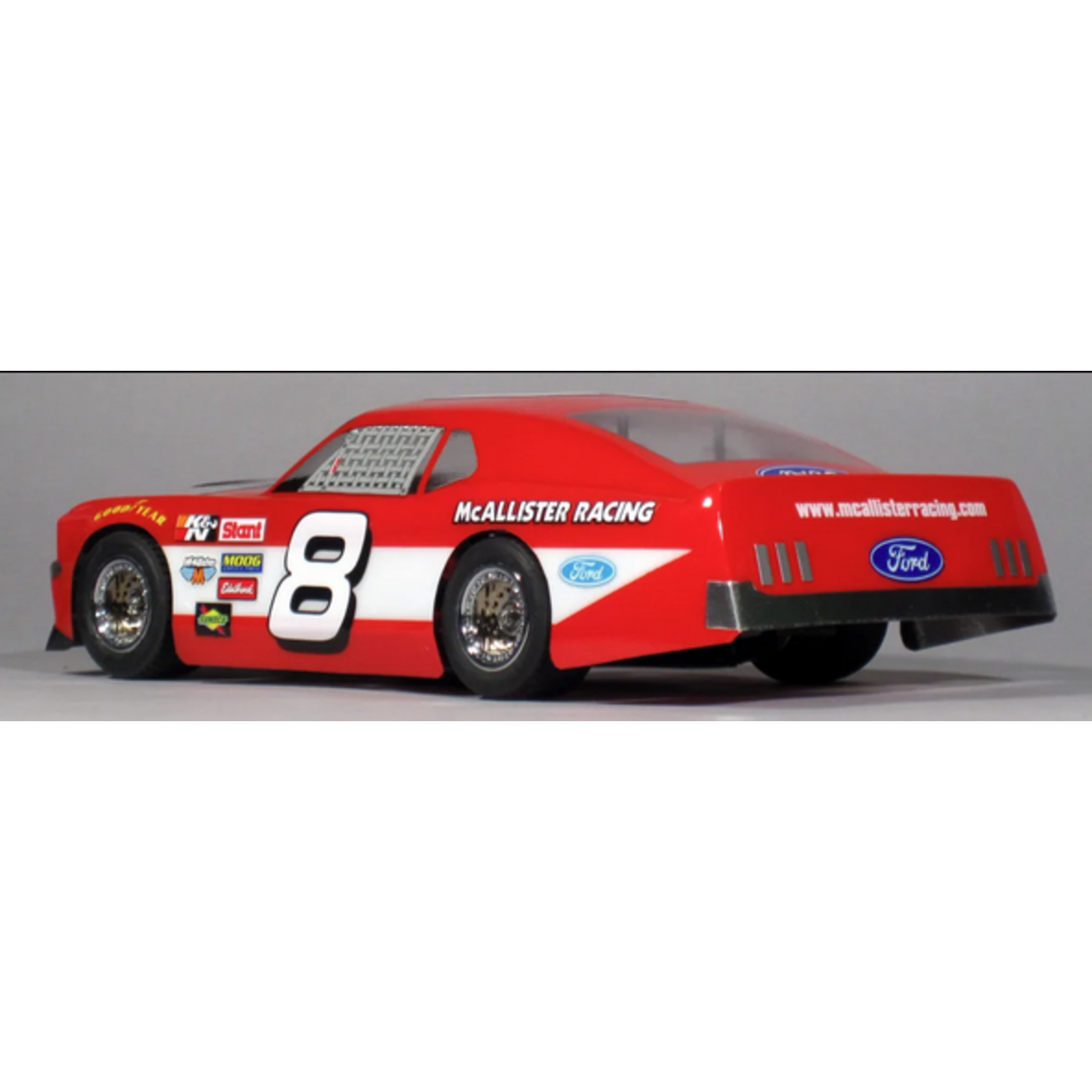 McAllister Racing #287 McAllister Racing Mini 1/16 1969 Mustang Body (Clear)