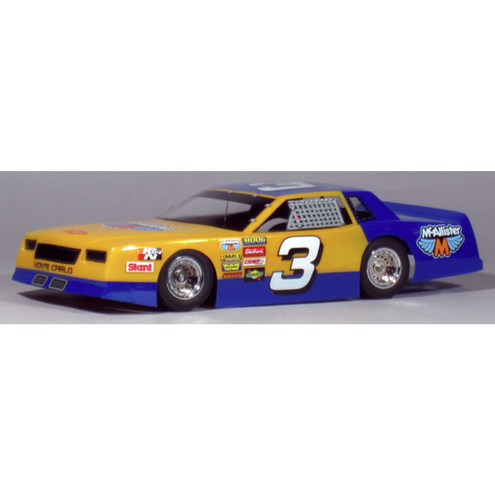 McAllister Racing #267 McAllister Racing 1/18 Monte Carlo Street Stock Body (Clear)