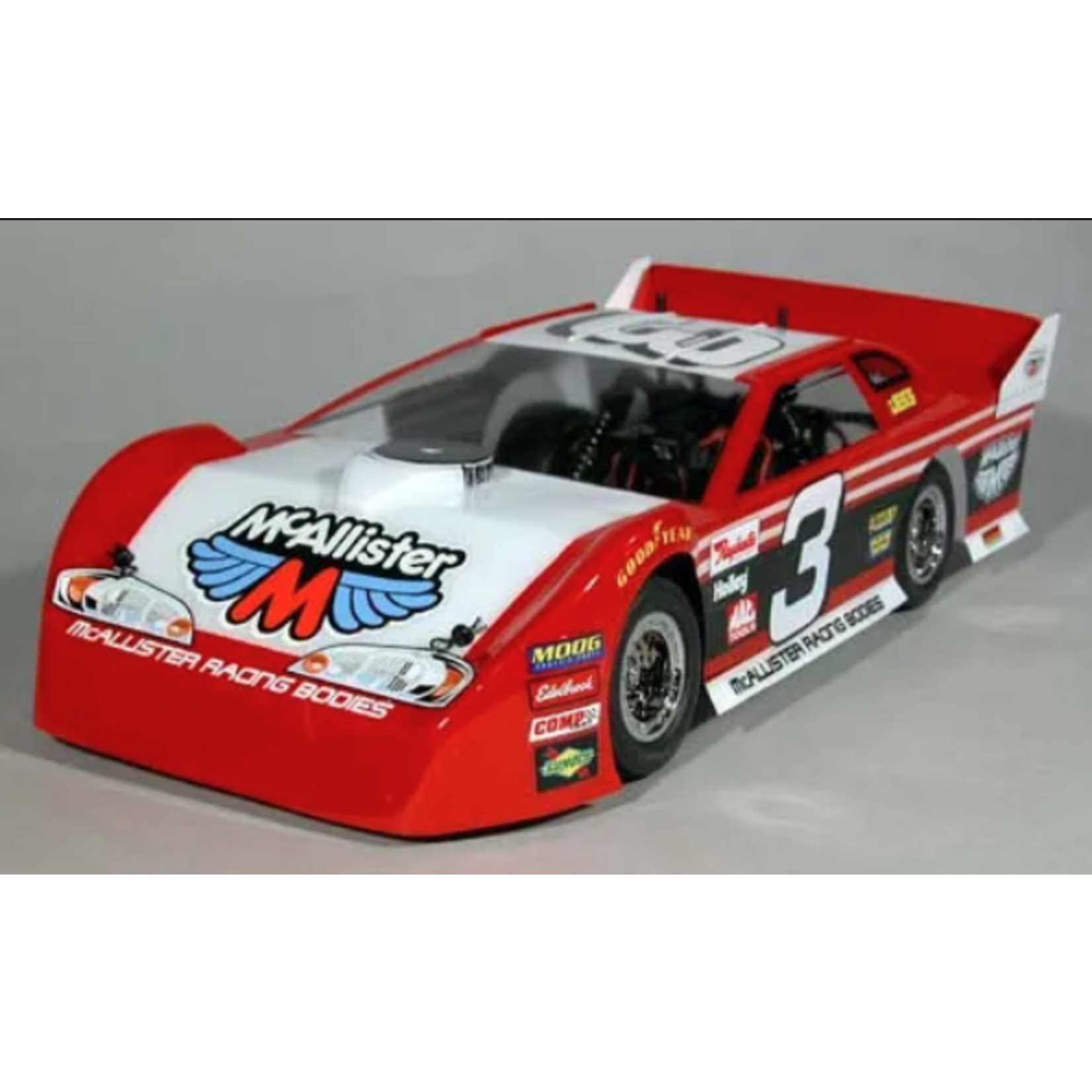 McAllister Racing #259 McAllister Racing 1/18 Batesville Late Model Body (Clear)