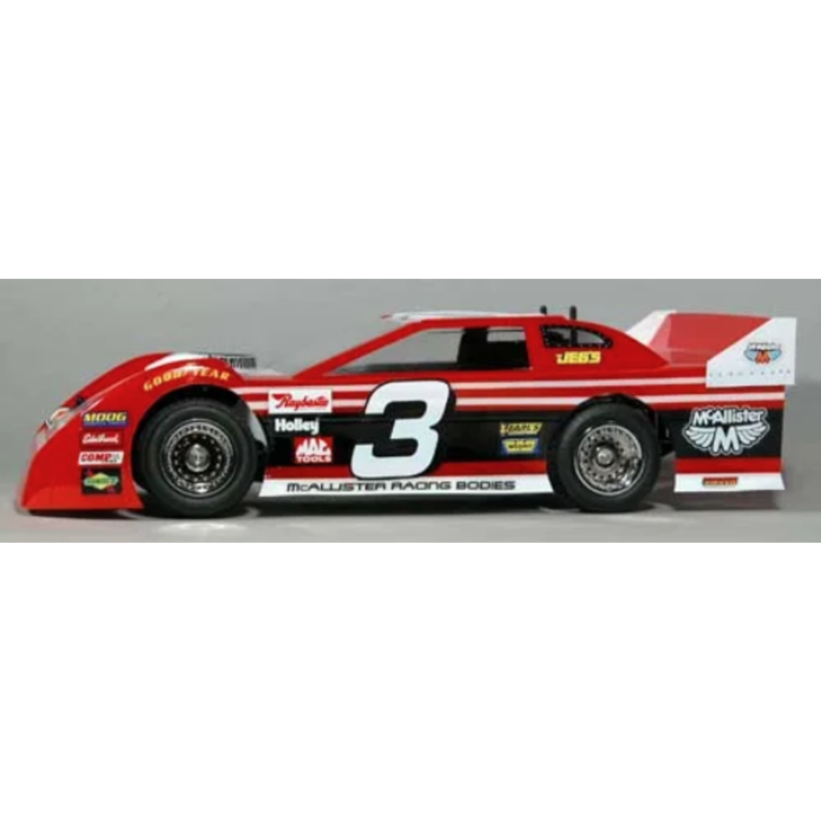 McAllister Racing #259 McAllister Racing 1/18 Batesville Late Model Body (Clear)