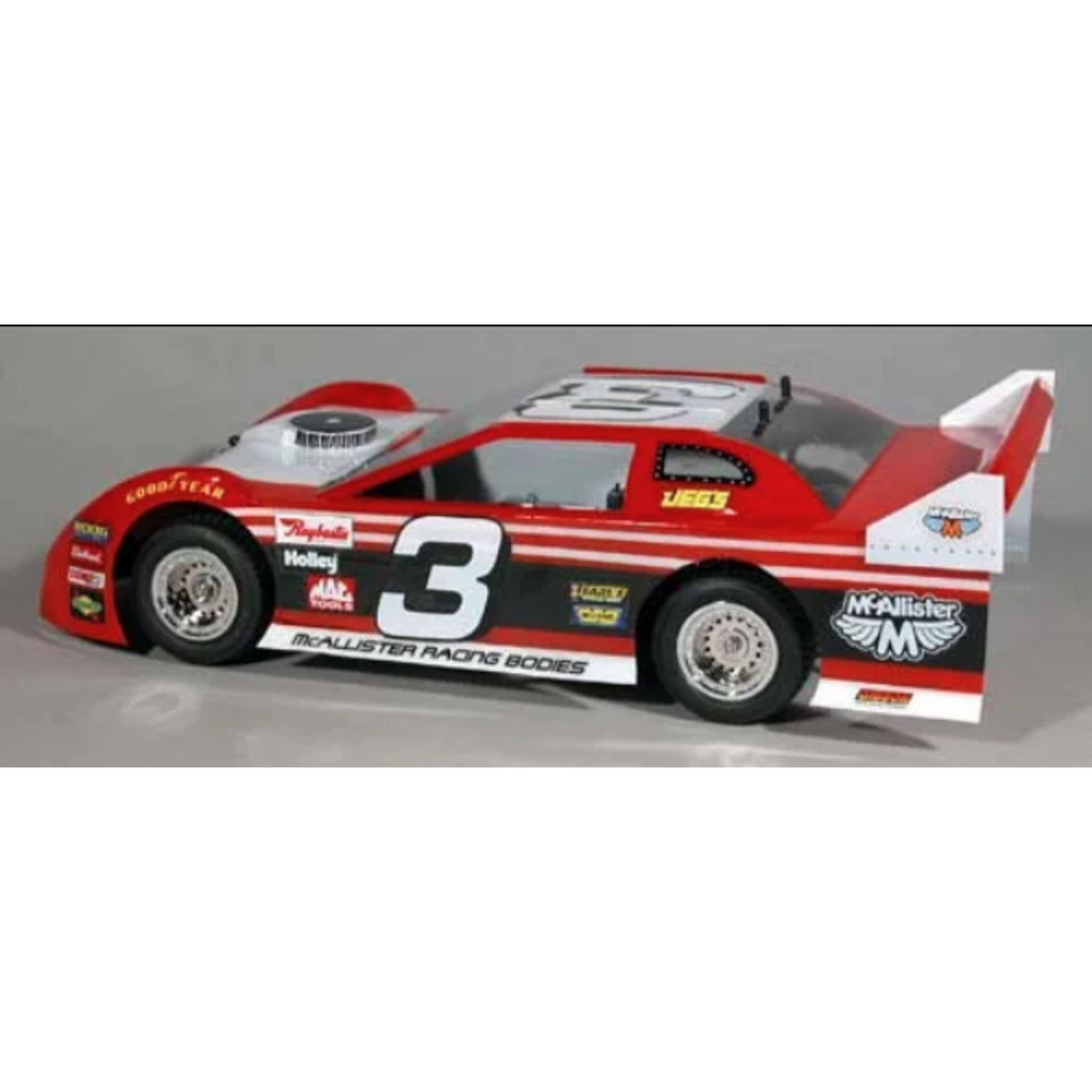 McAllister Racing #259 McAllister Racing 1/18 Batesville Late Model Body (Clear)