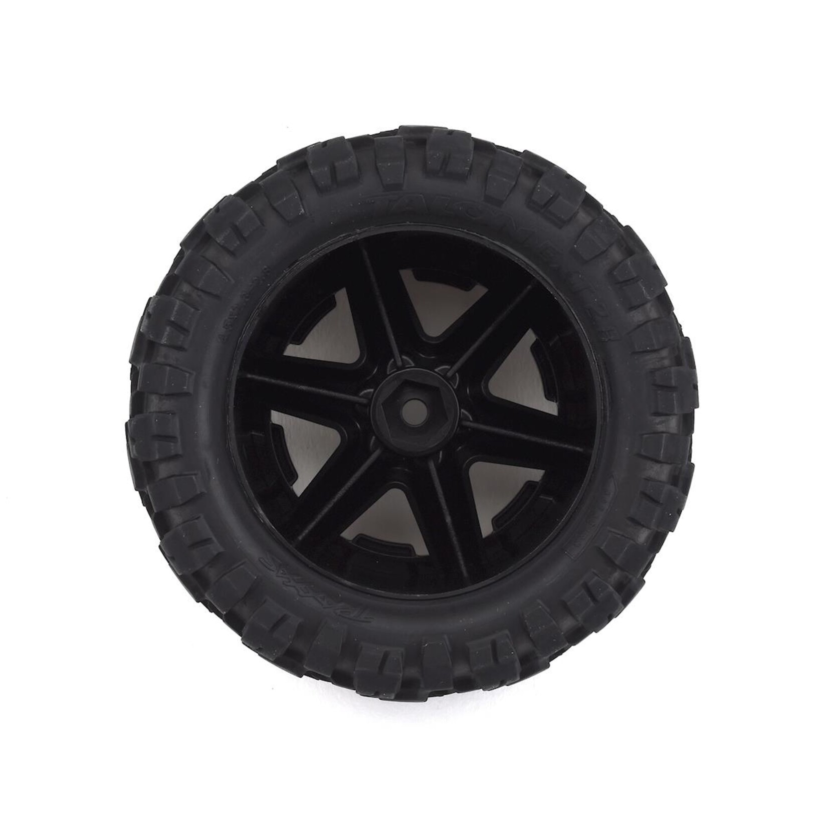 Traxxas Traxxas Rustler Talon EXT 2.8" Pre-Mounted Tires w/RXT Wheels (2) (Black Chrome) (Electric Rear) #6774X